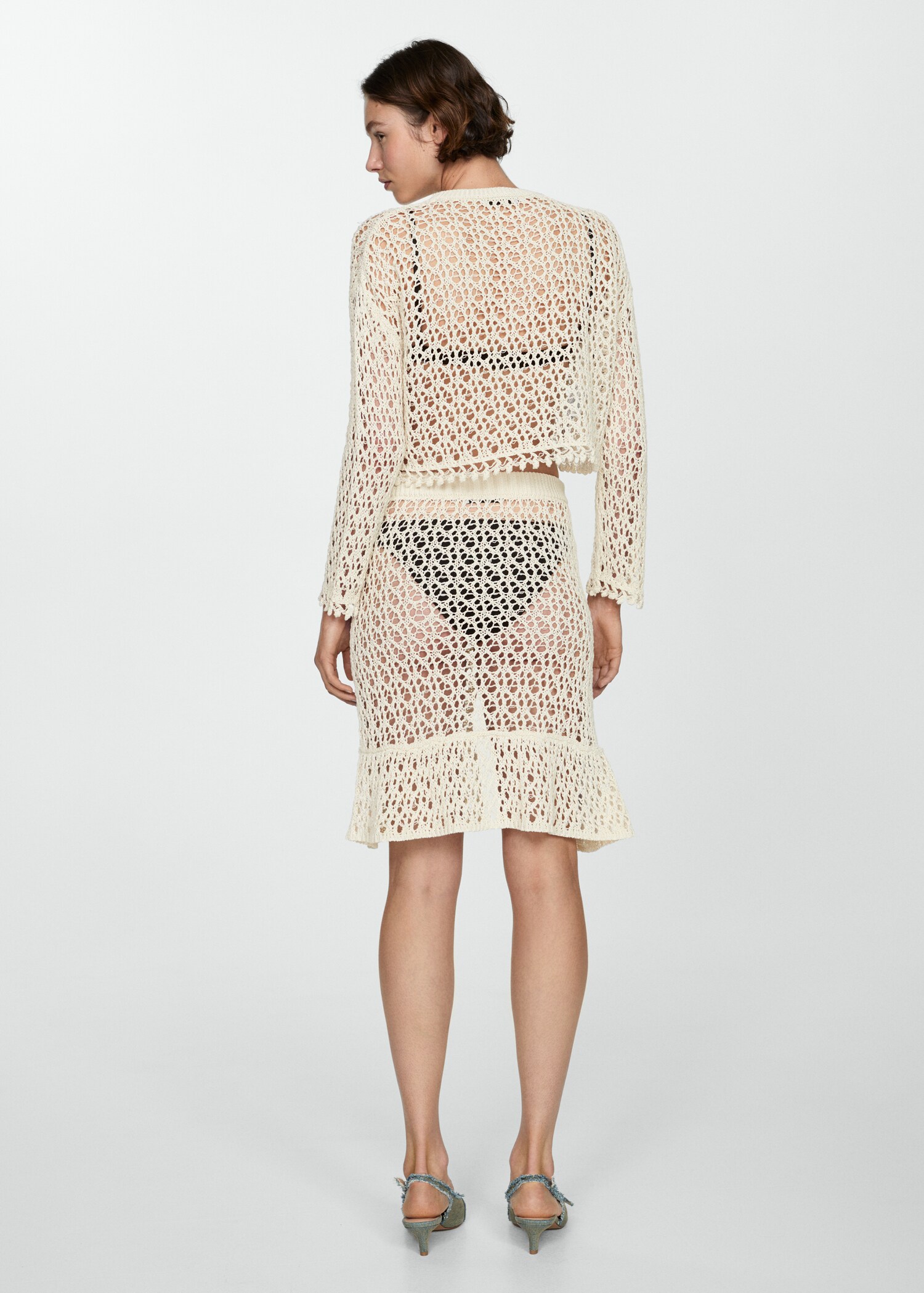 Jupe crochet fendue - Verso de l’article