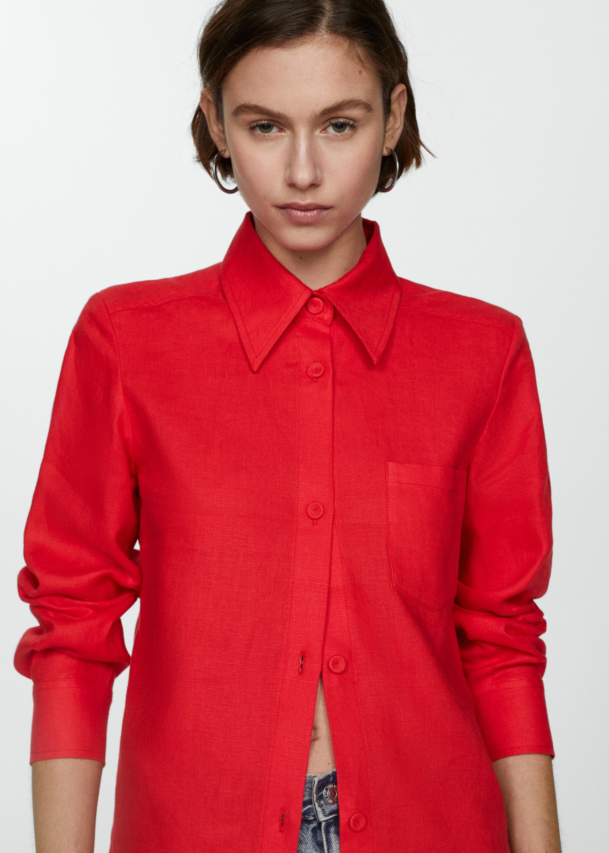 Linen 100% shirt - Details of the article 1