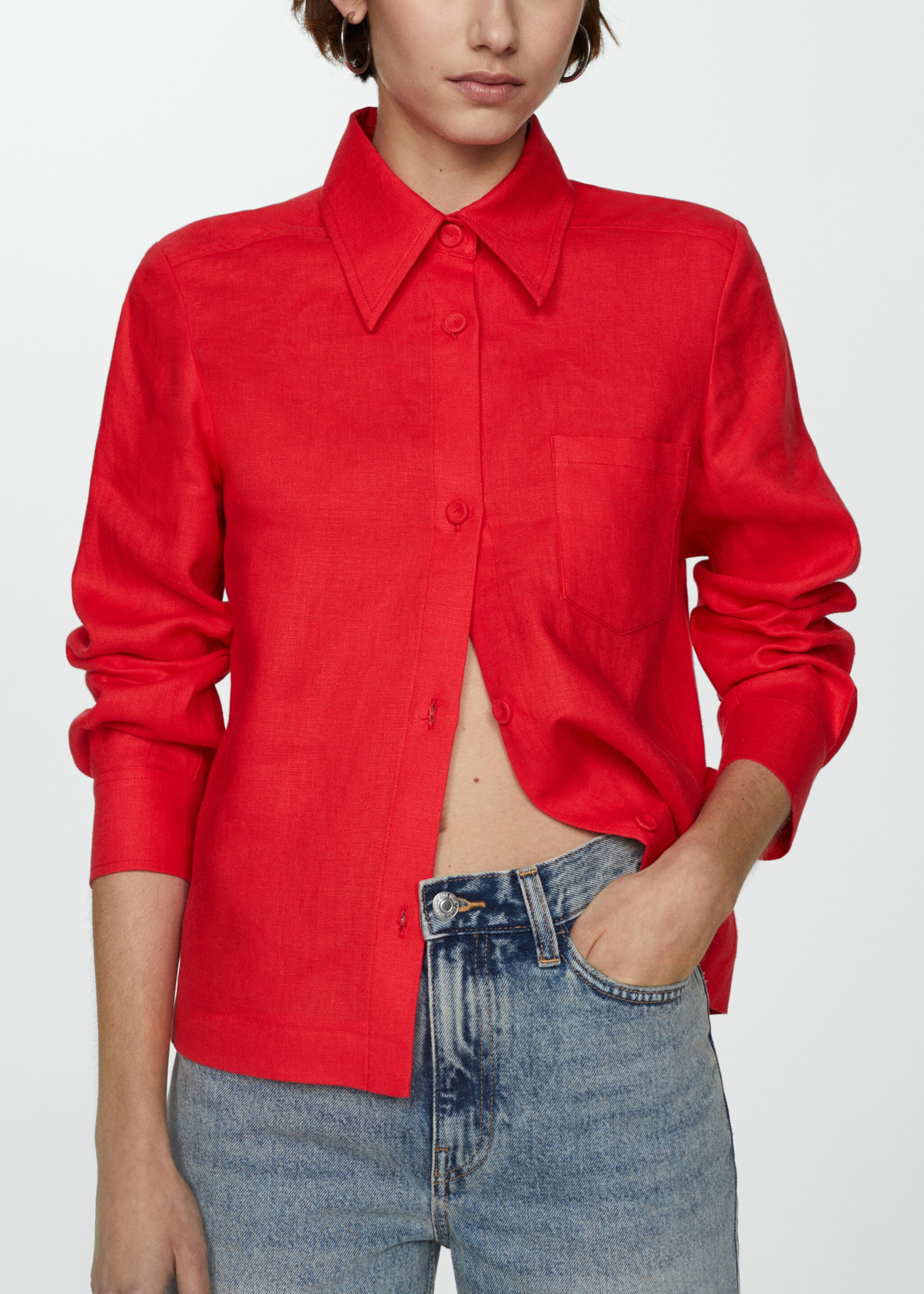 Linen 100% shirt - Details of the article 6