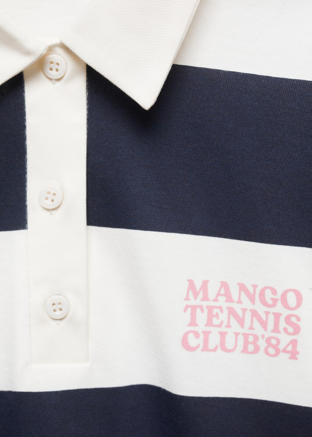 100% cotton striped polo shirt - Women | MANGO OUTLET USA