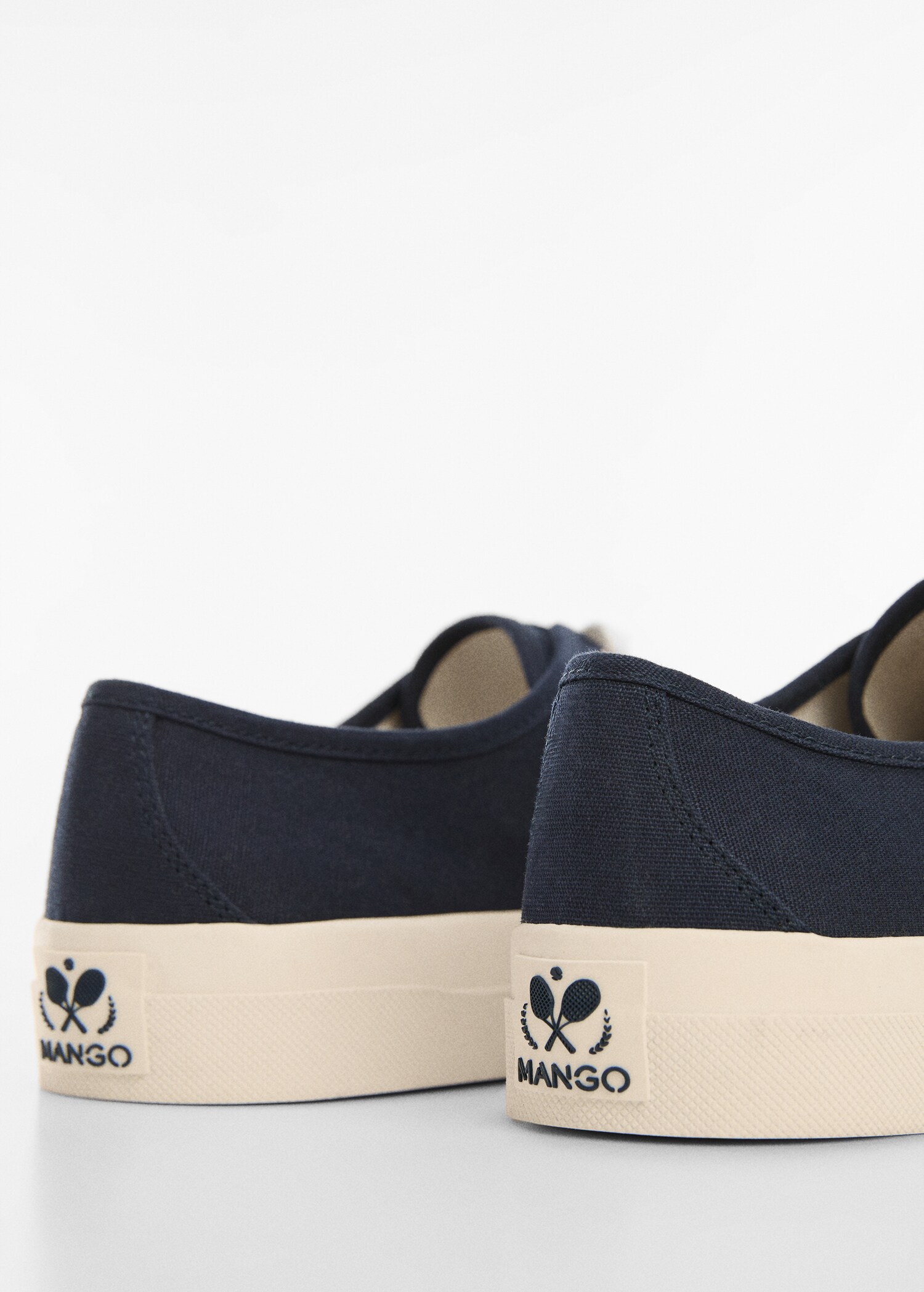 Lace-up cotton sneakers - Details of the article 1