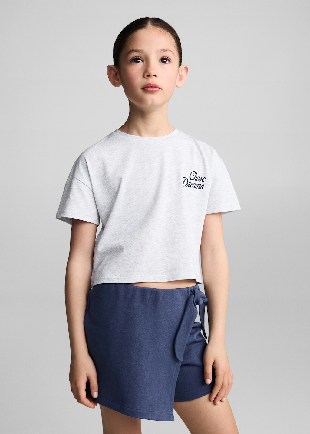 Message crop T-shirt - Girls | MANGO OUTLET USA Message crop T-shirt - Girls | MANGO OUTLET USA