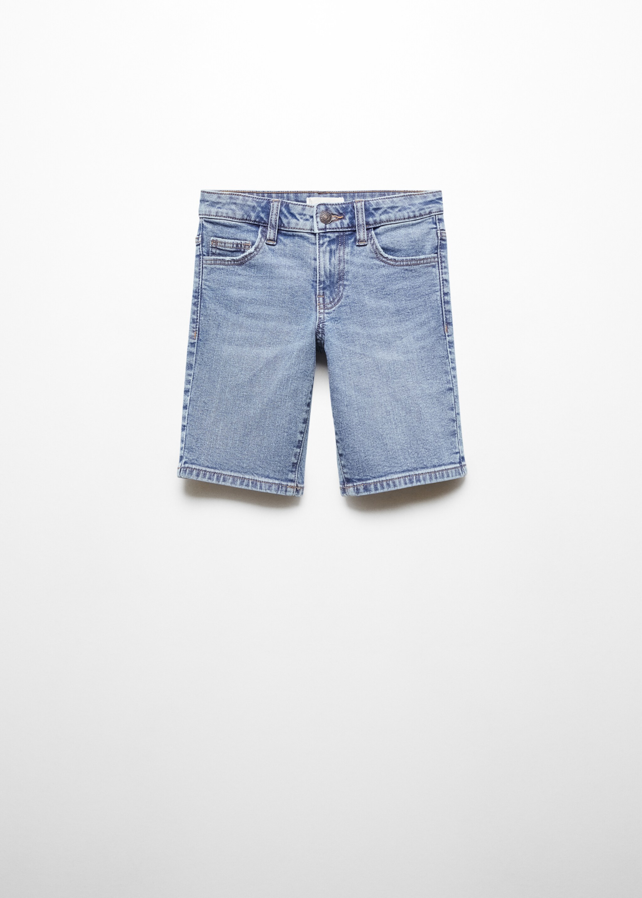 Slim Fit-Jeans-Bermudashorts - Artikel ohne Model, Mittelblau. Ref: 67097691-00.