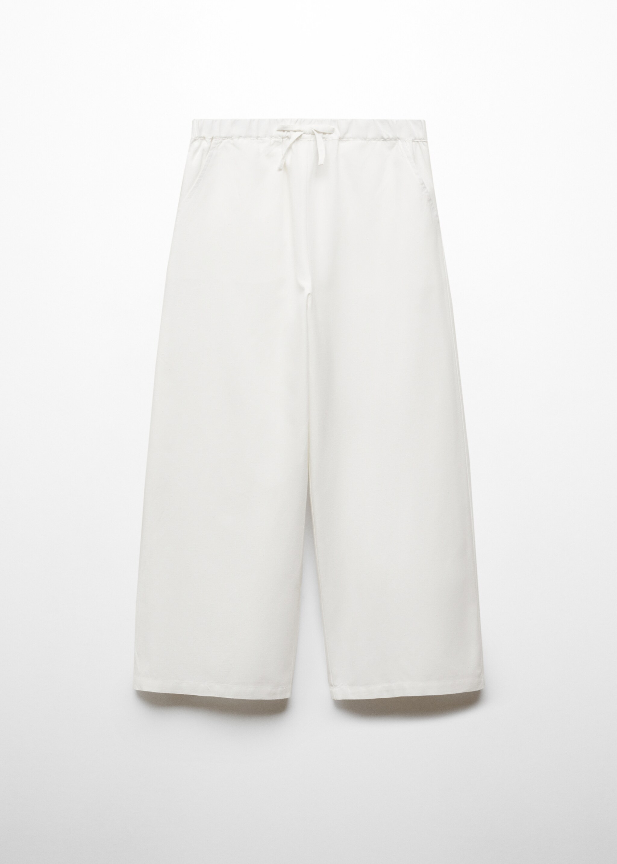 Linnen wideleg broek - Artikel zonder model
