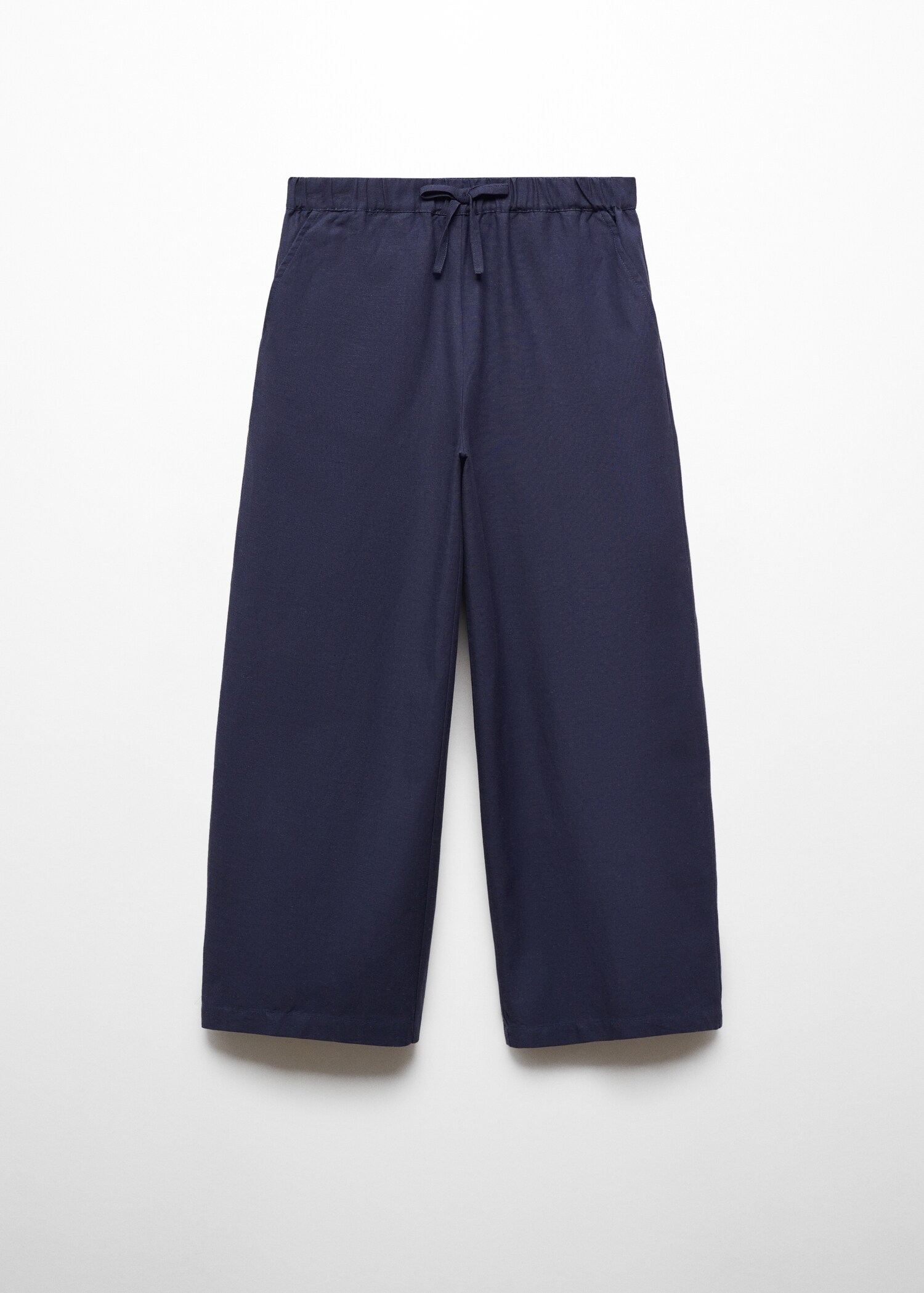 Wideleg linen trousers - Article without model