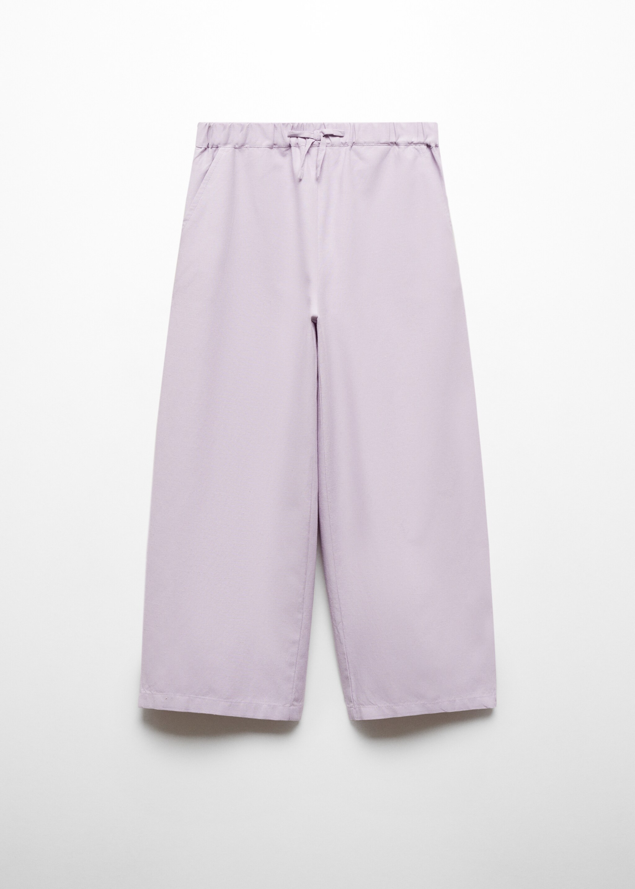 Wideleg linen trousers - Article without model