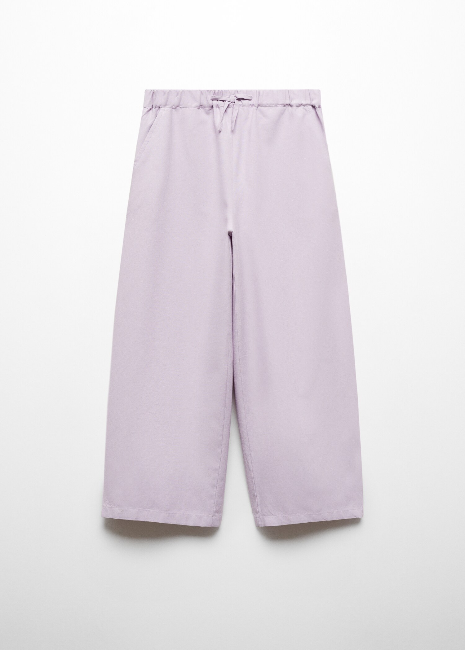 Wideleg linen trousers - Article without model