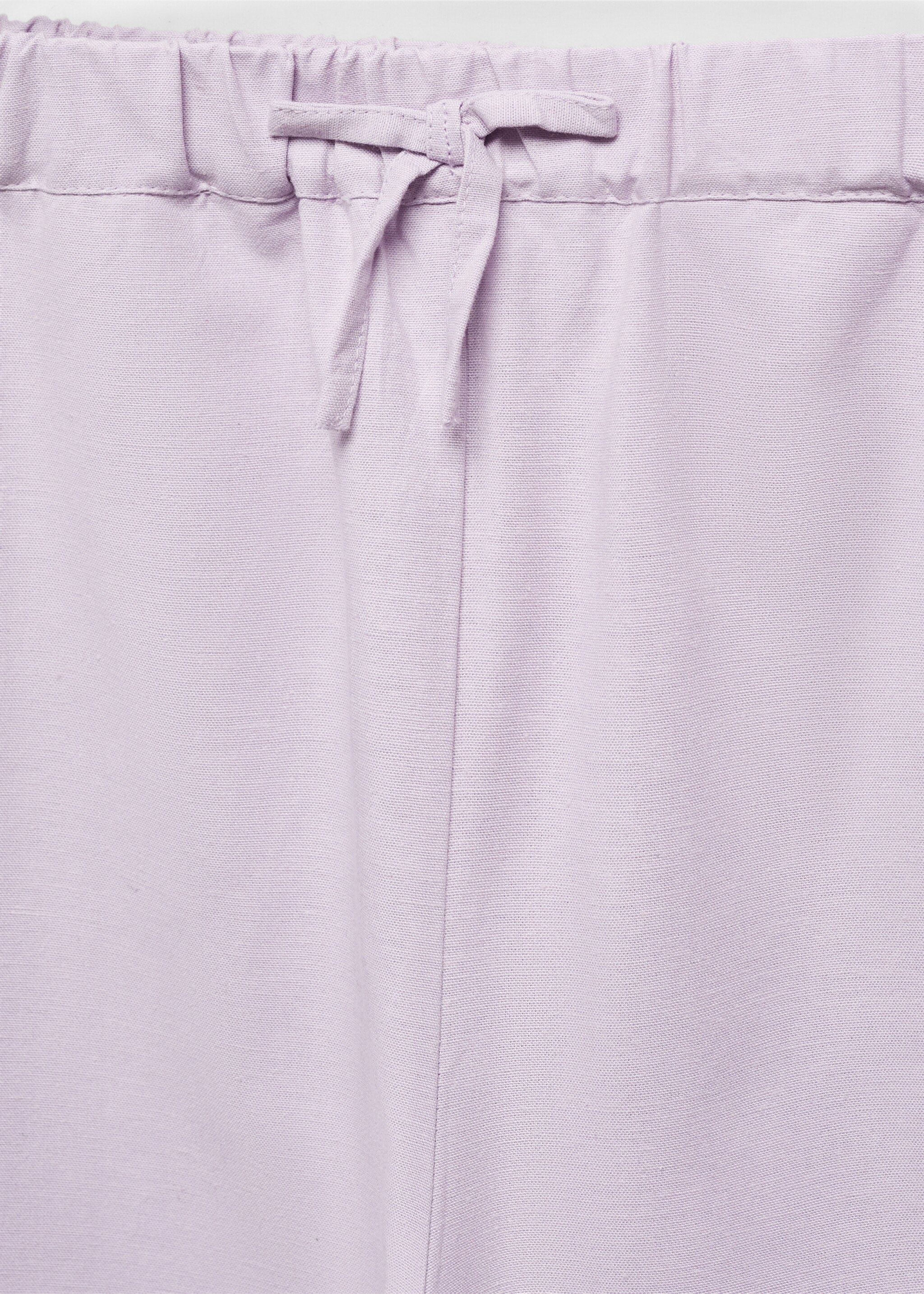 Wideleg linen trousers - Details of the article 8