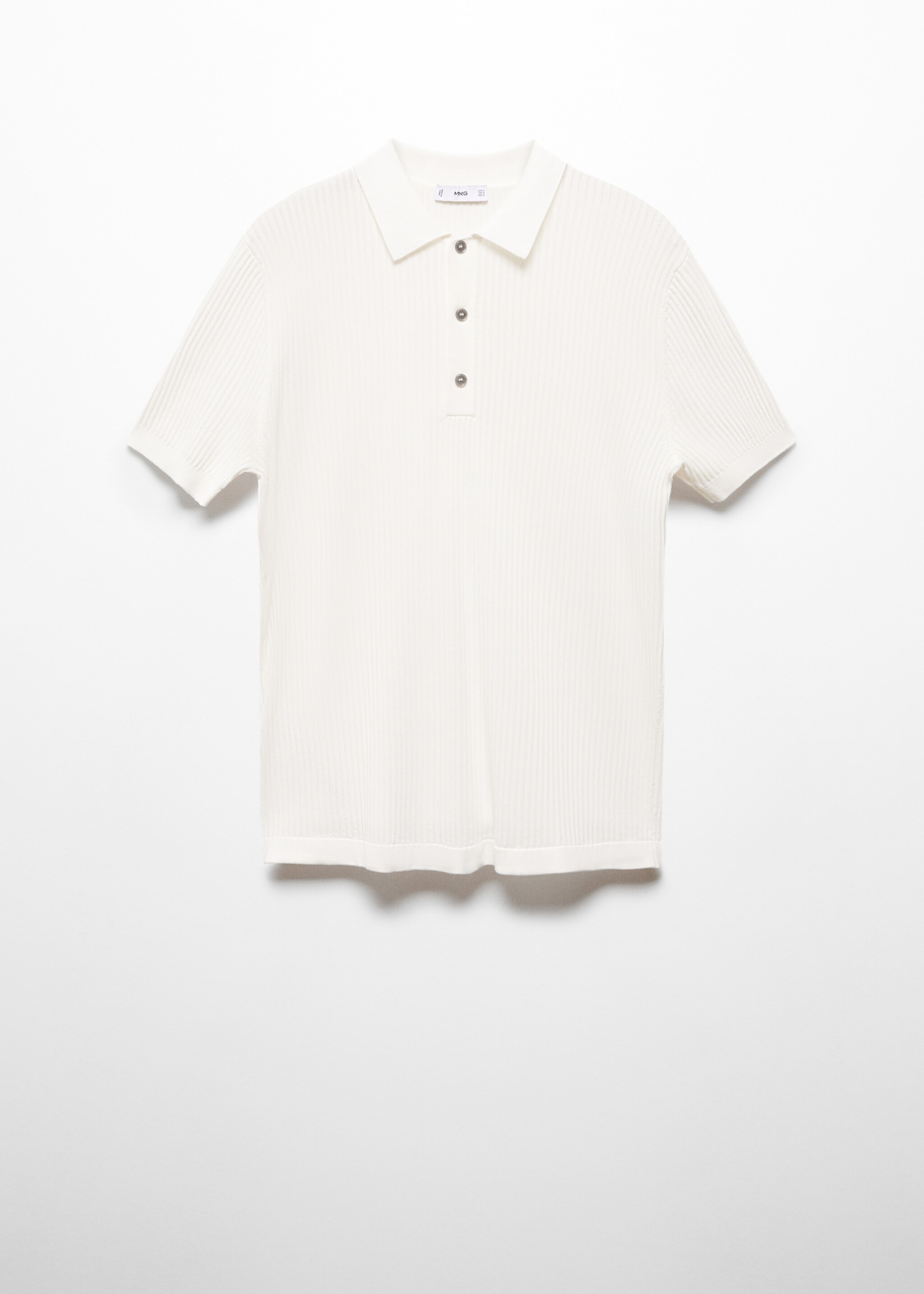 Knit cotton polo shirt - Article without model