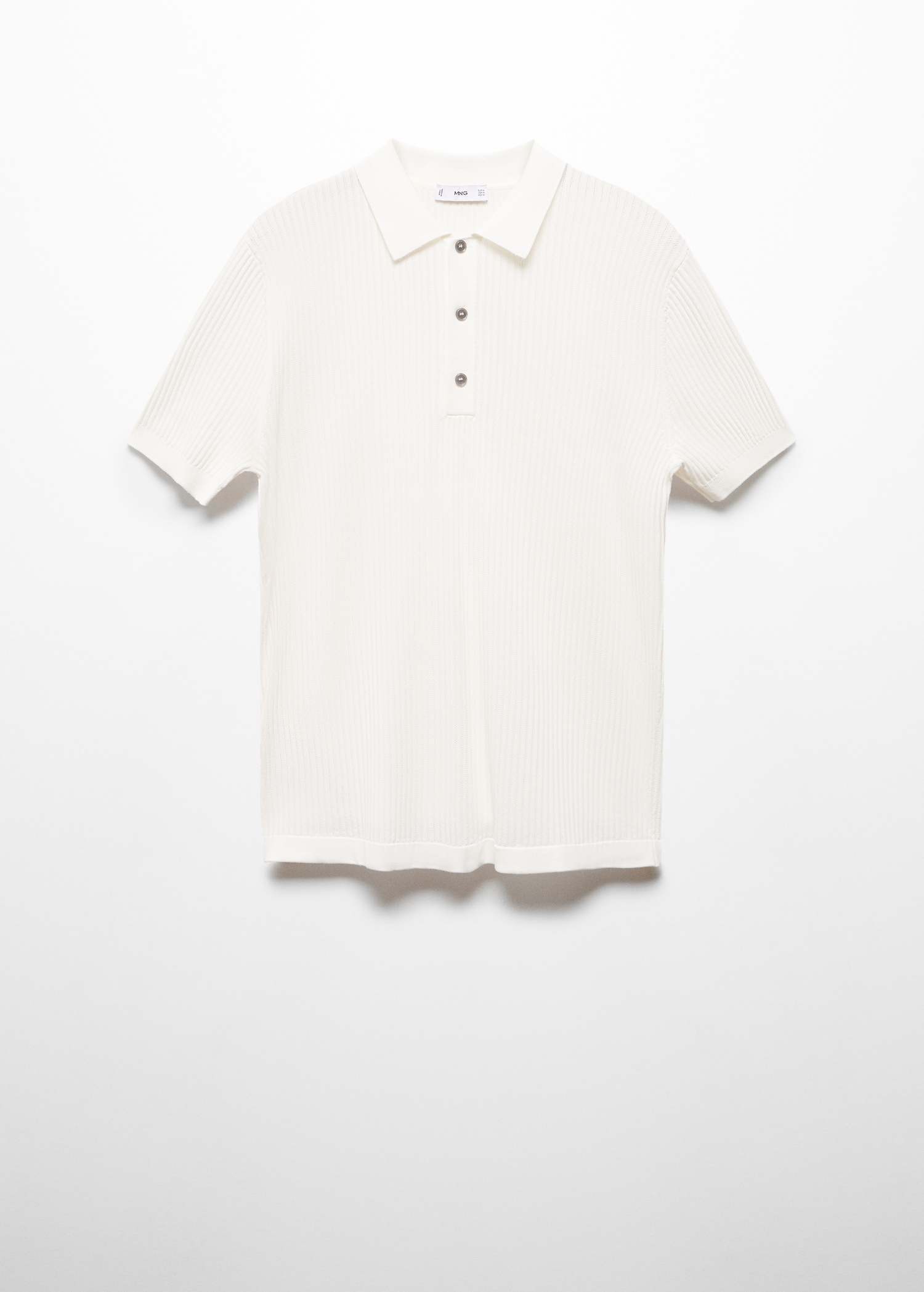 Knit cotton polo shirt - Article without model
