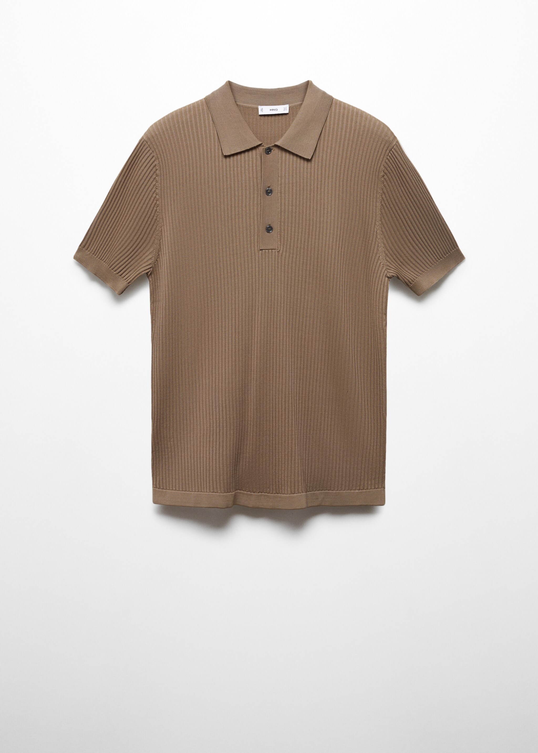 Knit cotton polo shirt - Article without model