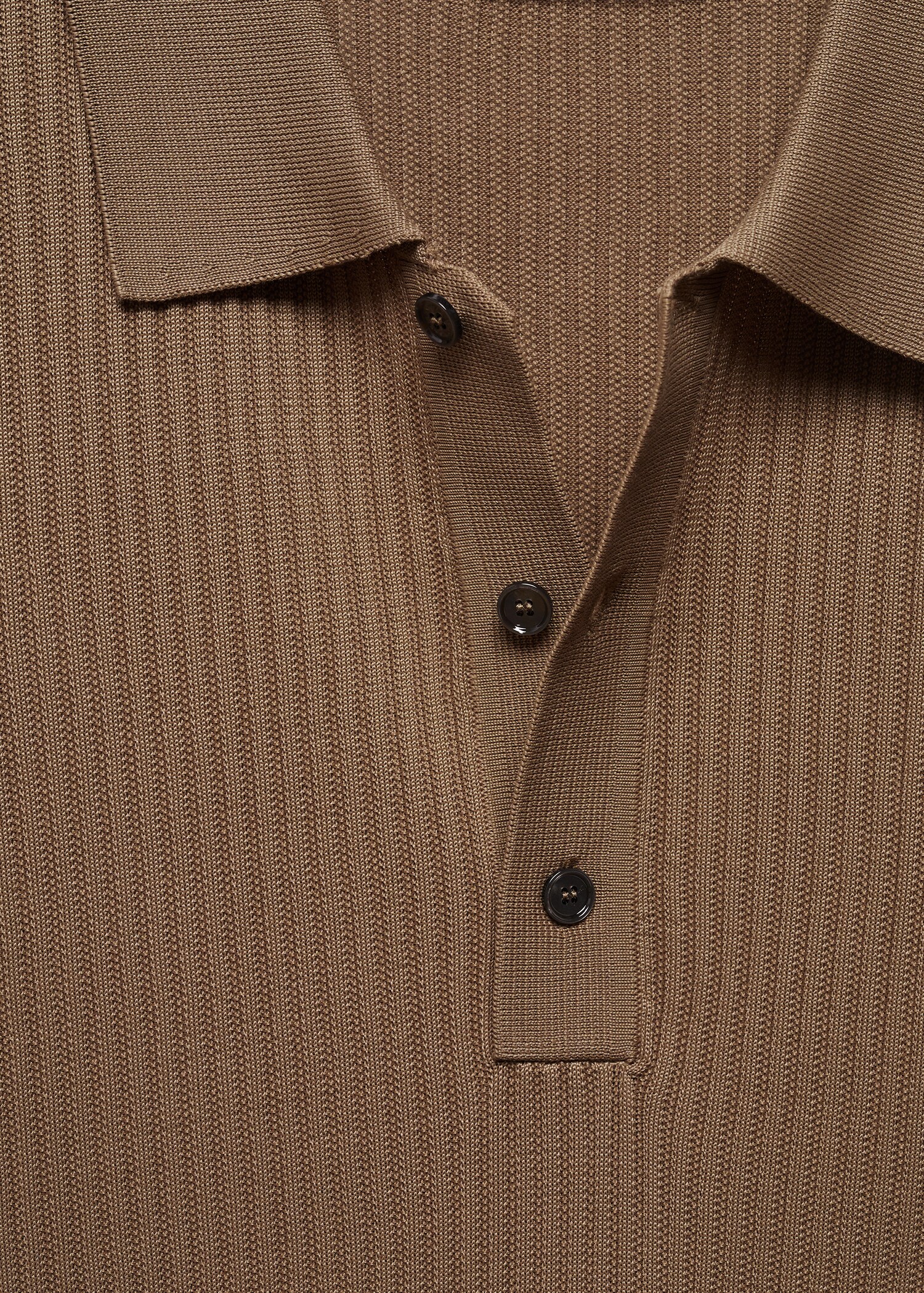 Knit cotton polo shirt - Details of the article 8