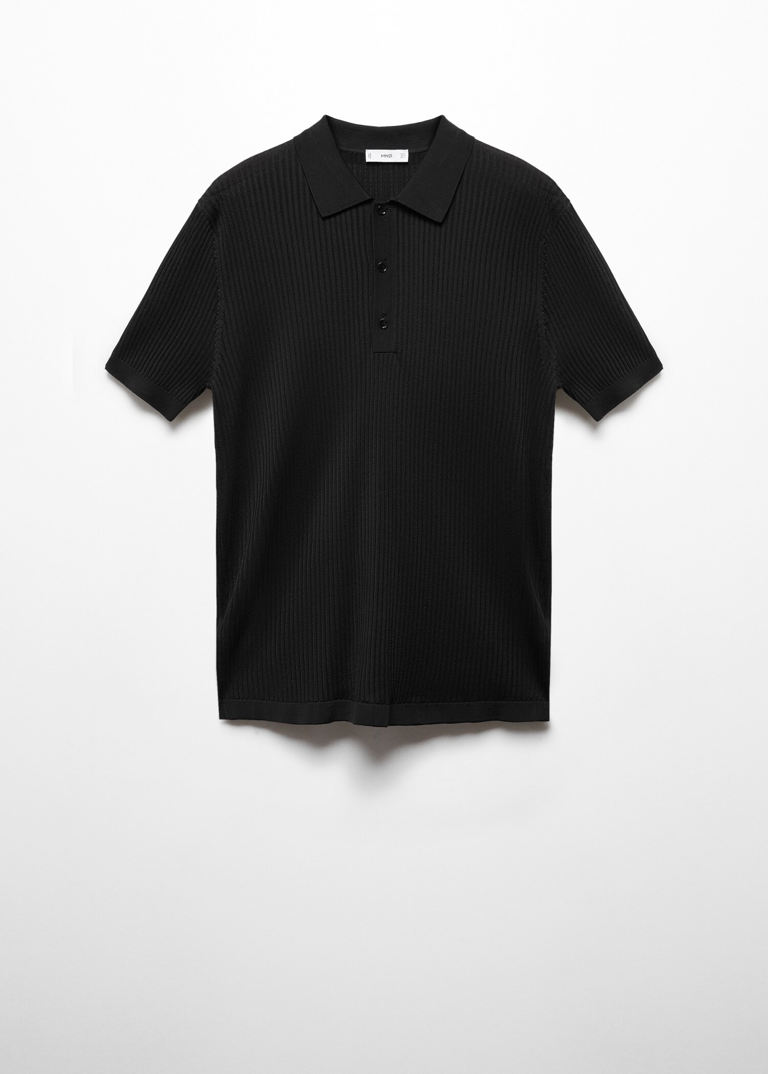 Knit cotton polo shirt - Article without model