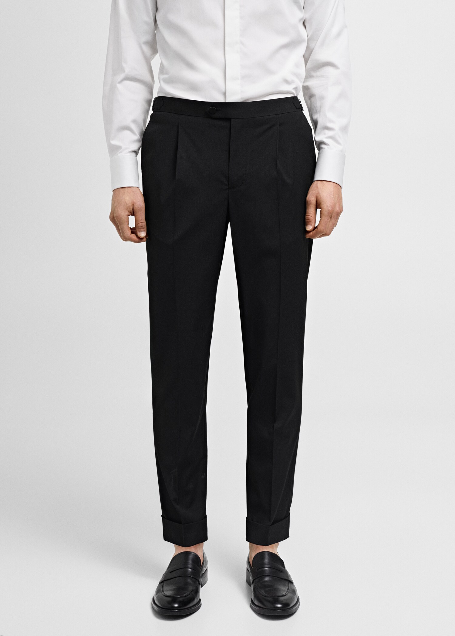 Slim Fit-Stretch-Anzughose - Mittlere Ansicht