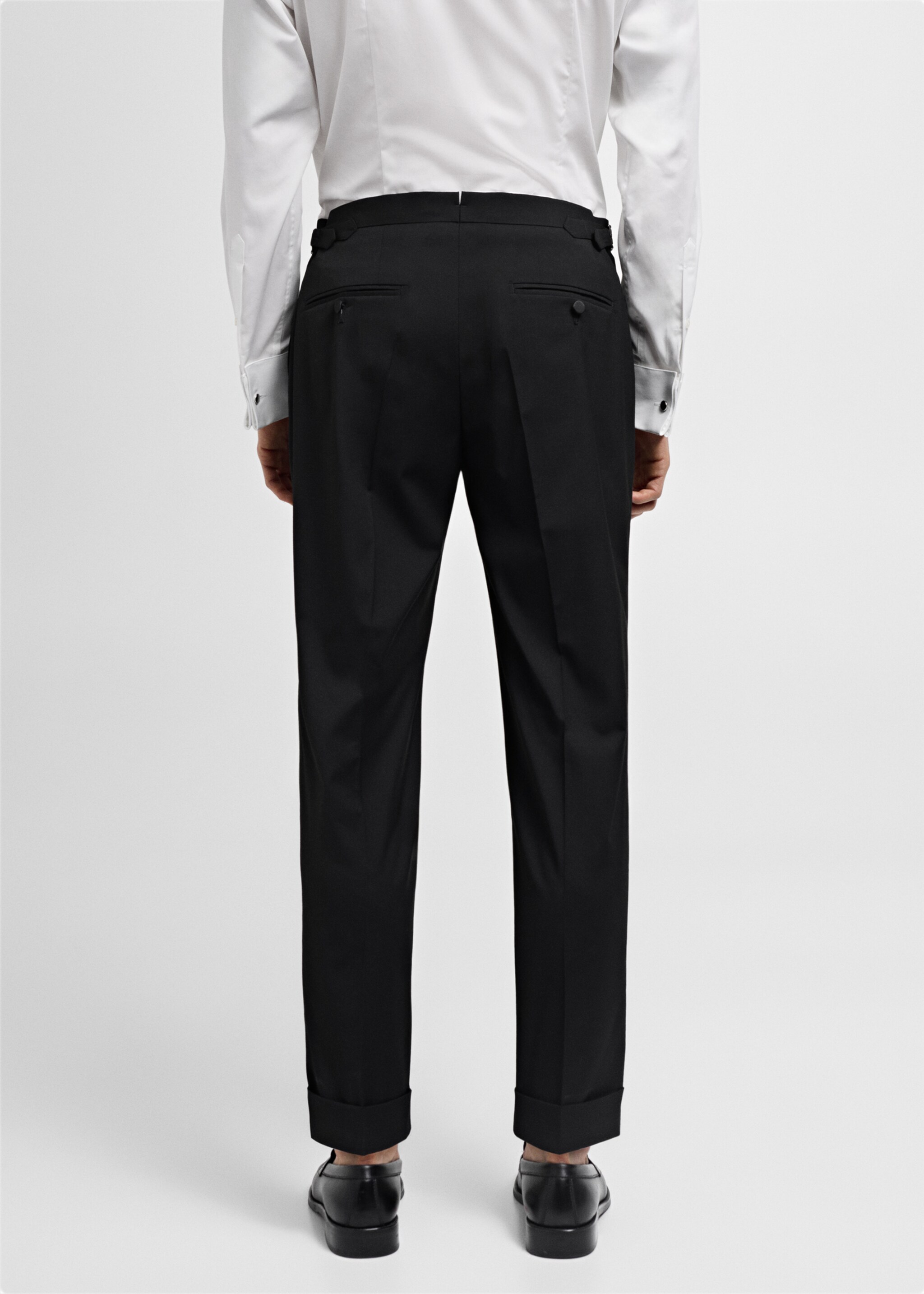 Pantalons vestit slim fit strech - Revers de l'article