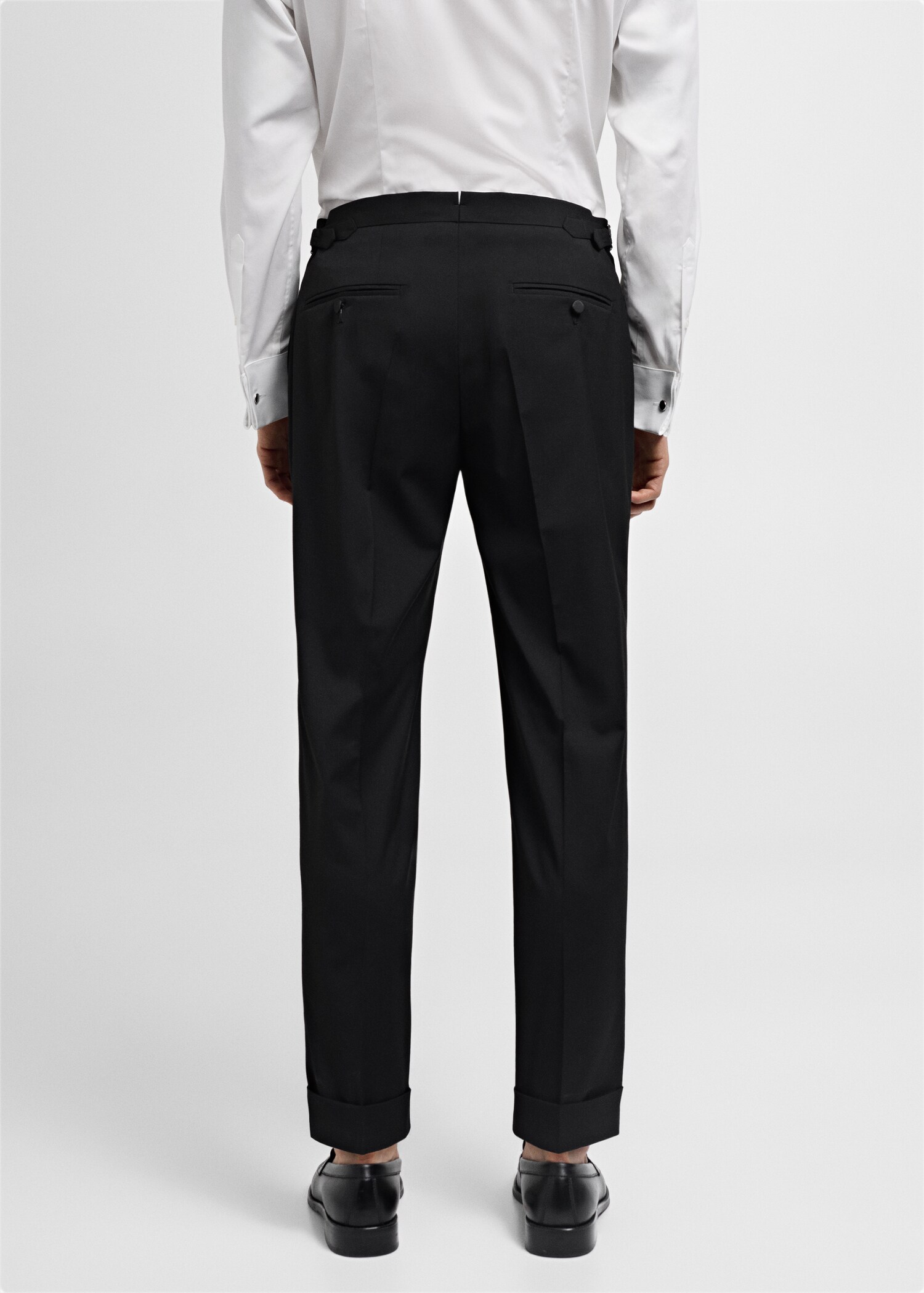 Slim Fit-Stretch-Anzughose - Rückseite des Artikels