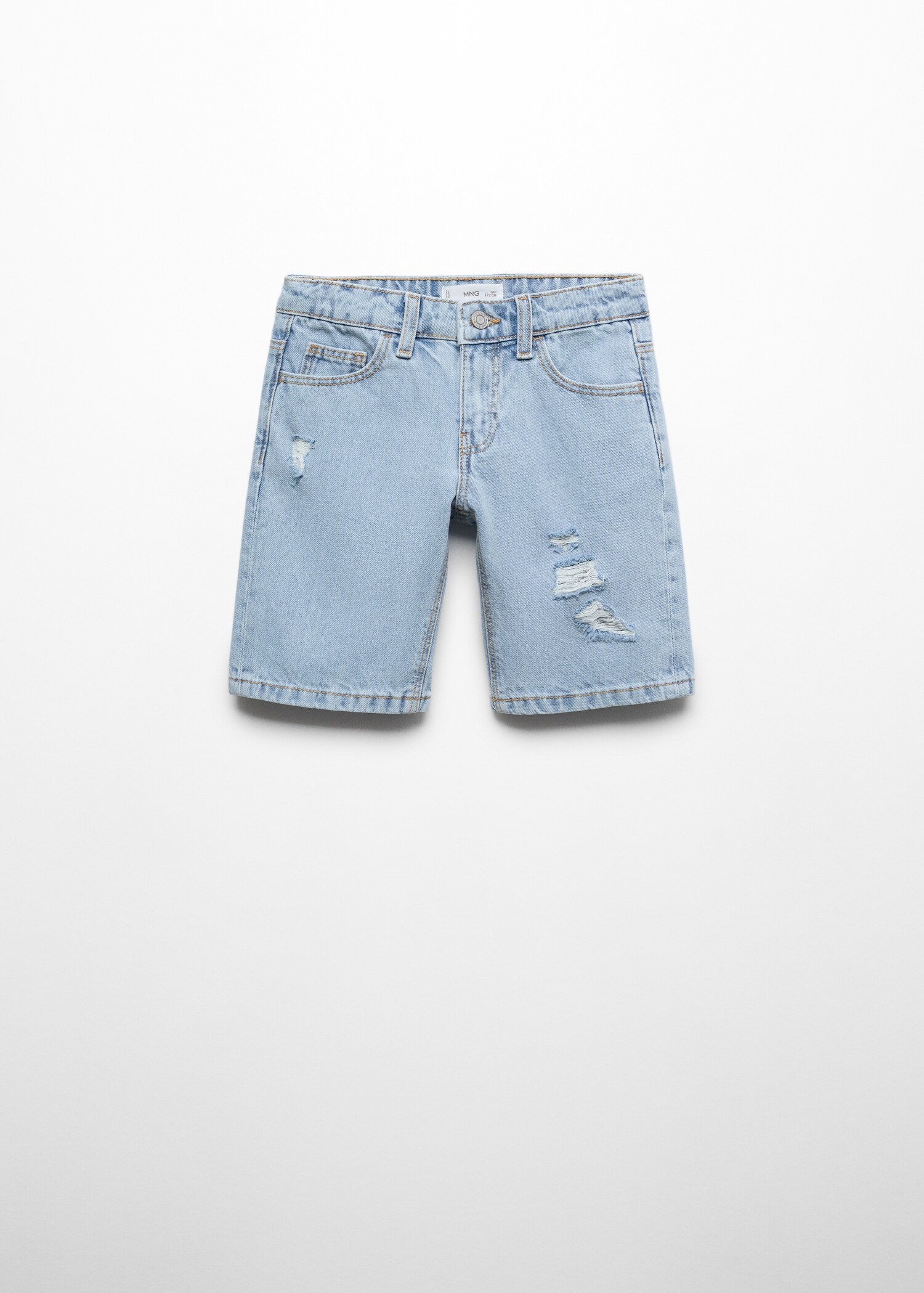 Jeans-Bermudashorts mit Zierrissen - Artikel ohne Model