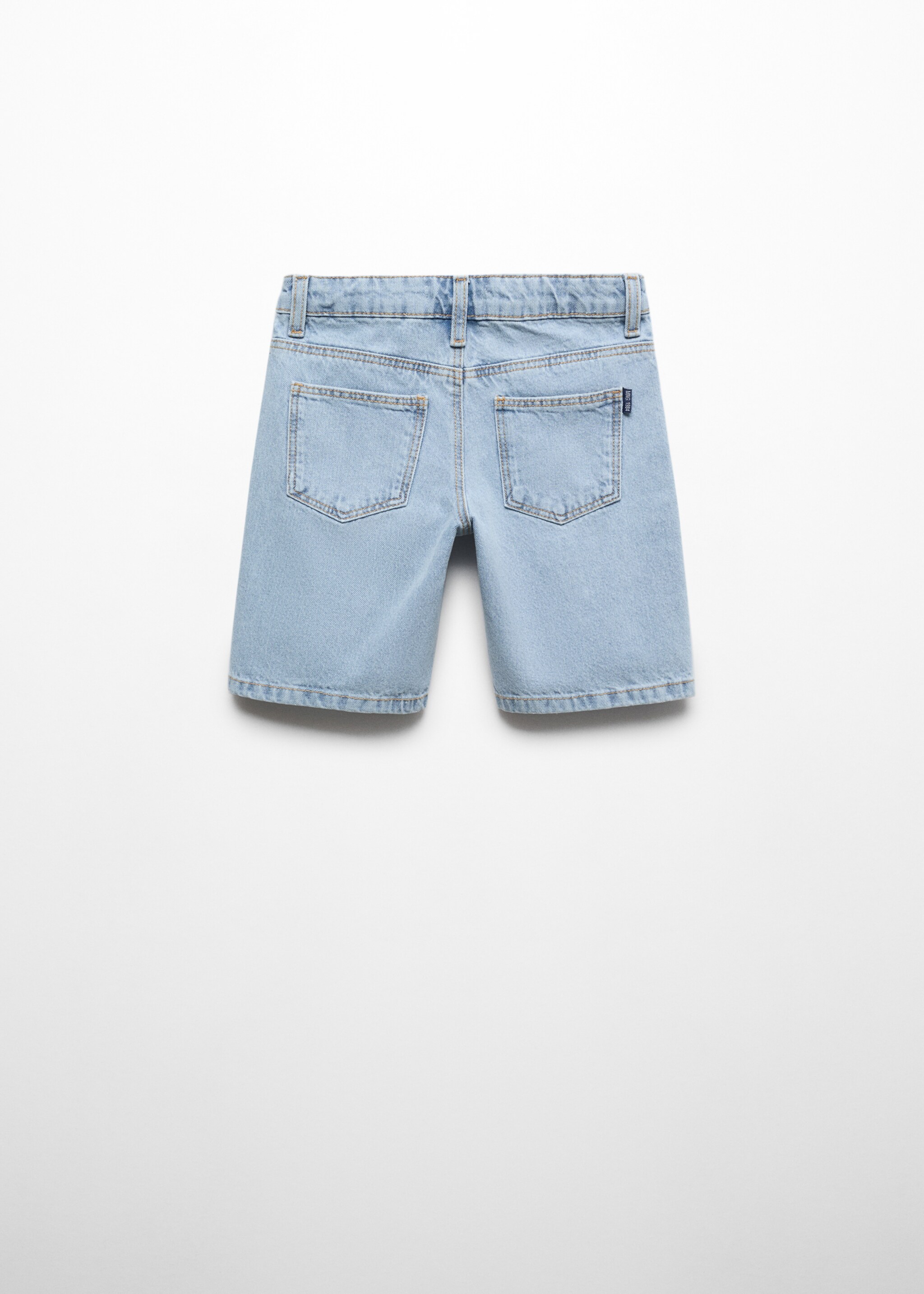 Decorative ripped denim bermuda shorts - Reverse of the article