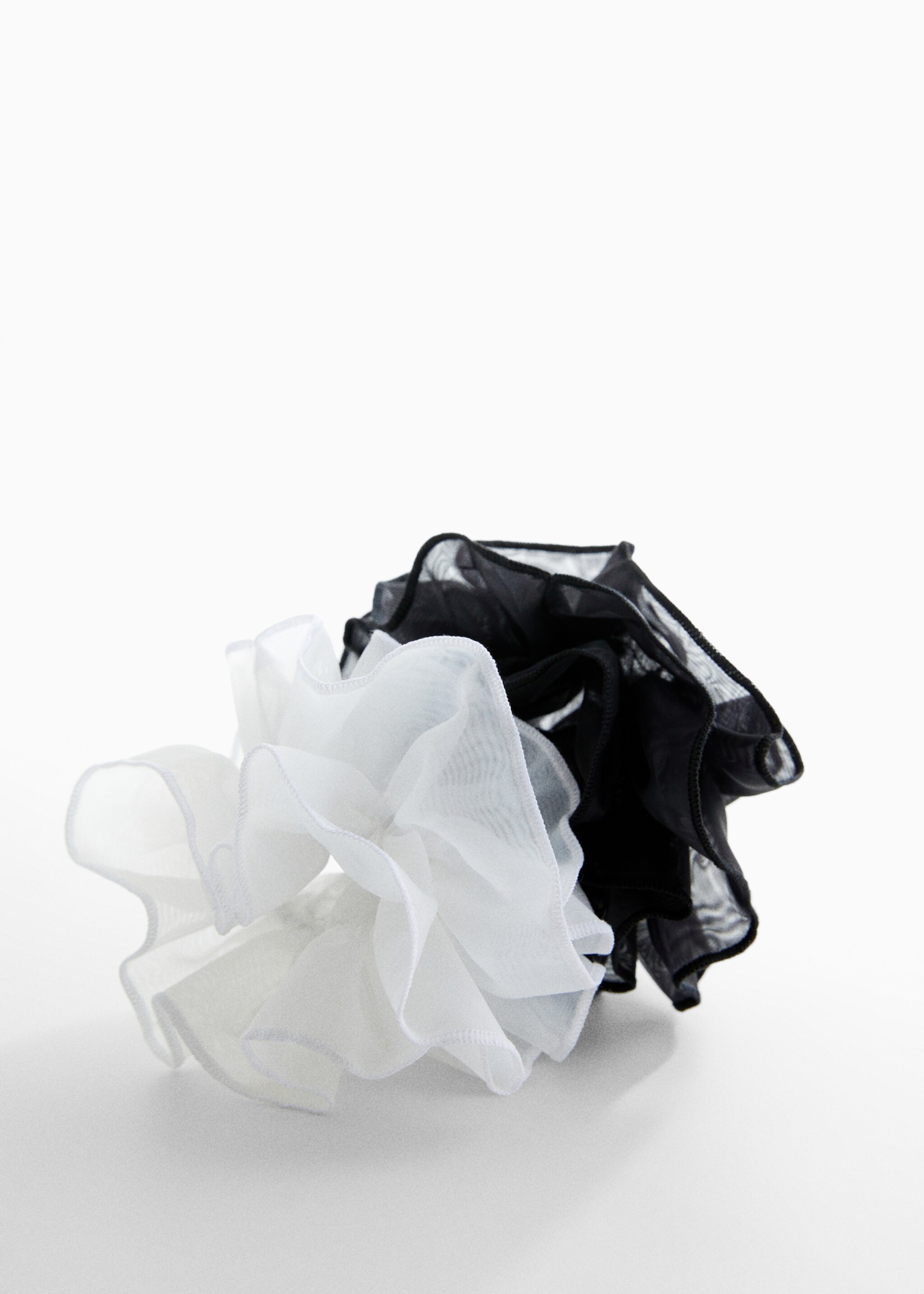 Pack of 2 maxi scrunchies - Medium plane, White. Ref: 67097704-00.