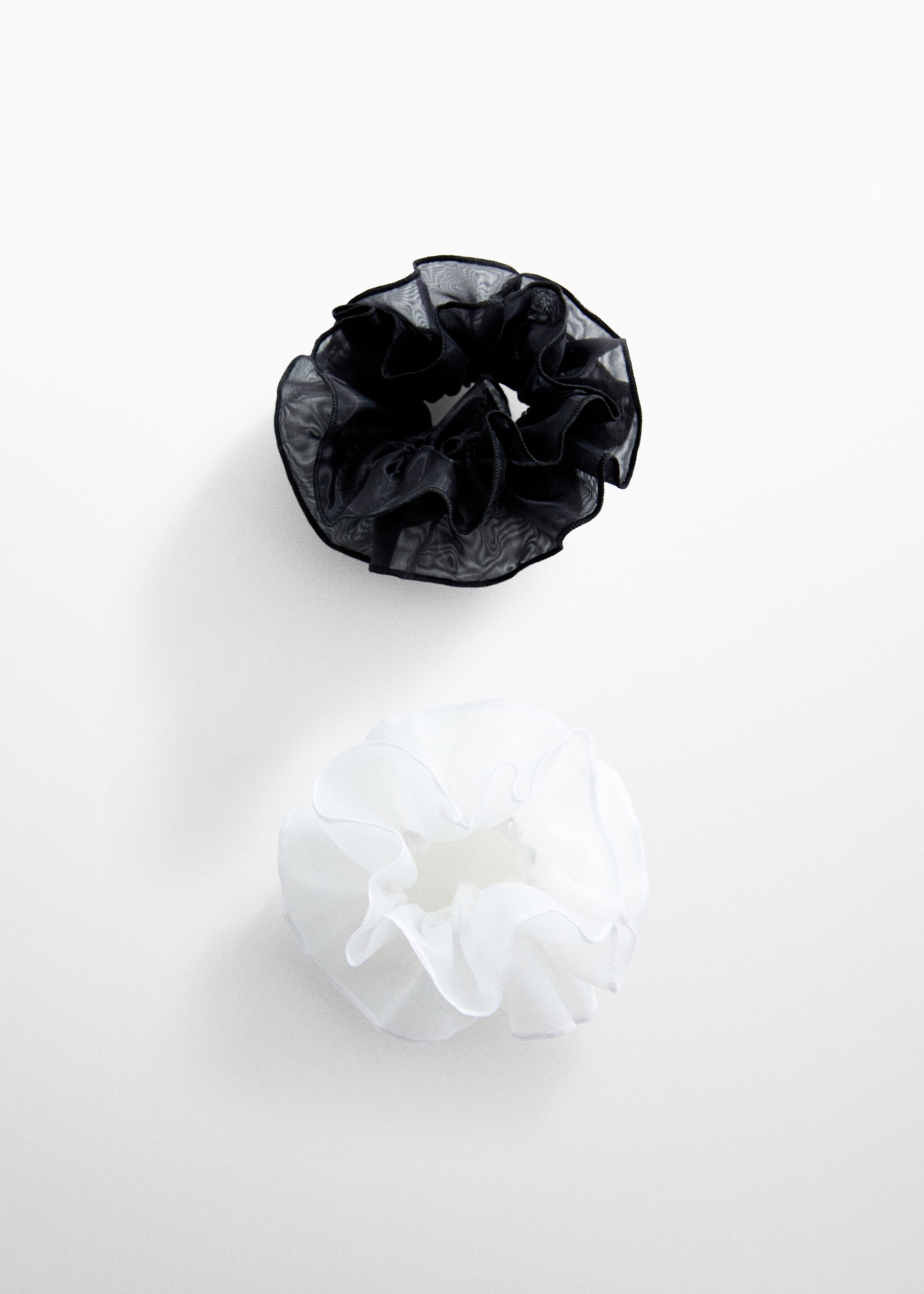 Pack of 2 maxi scrunchies - Article without model, White. Ref: 67097704-00.