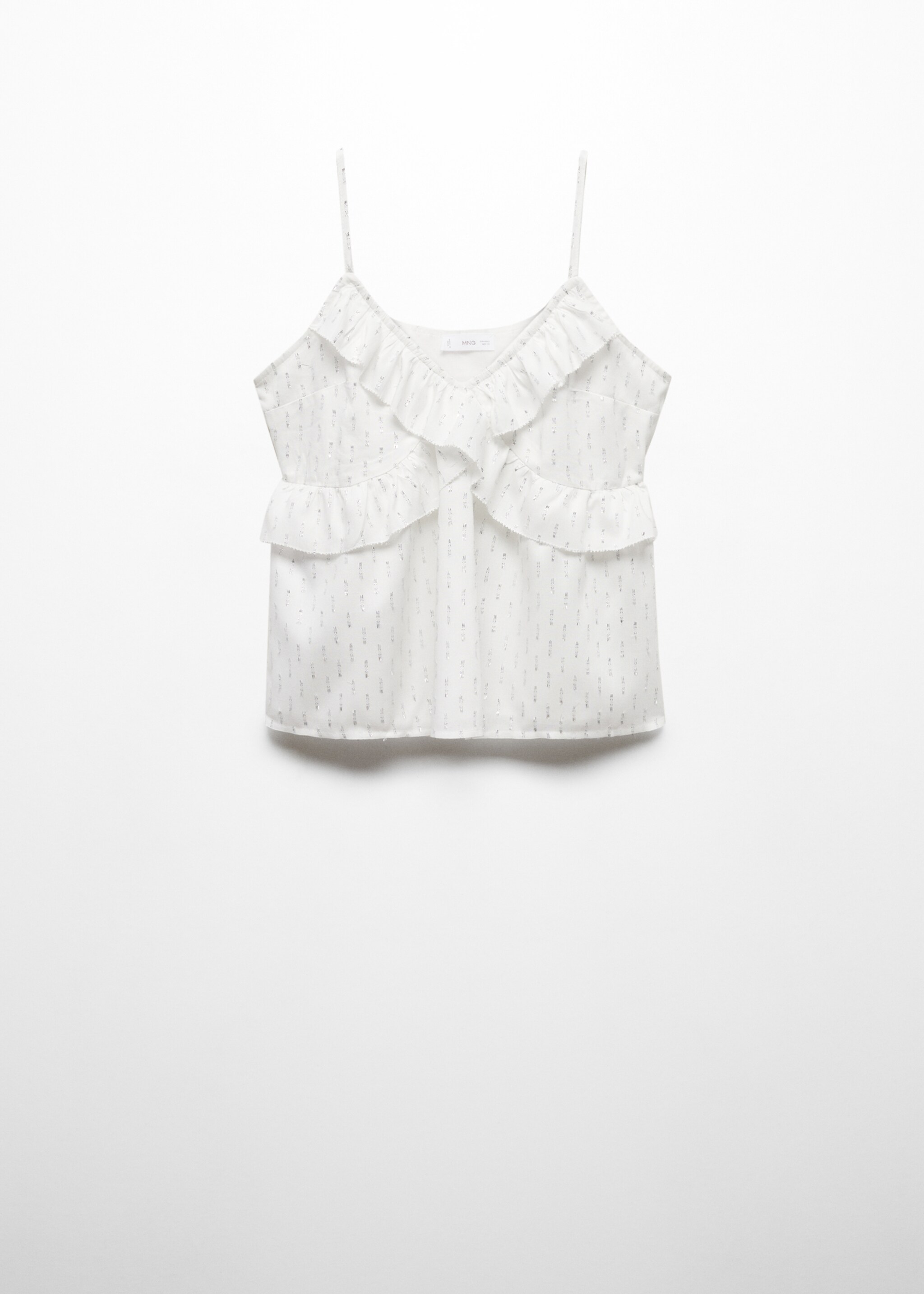 Ruffled lurex blouse - Article without model