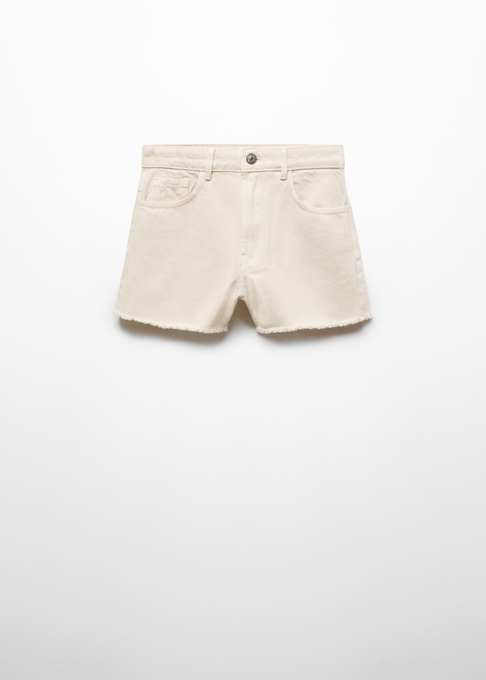 Frayed cotton shorts - Article without model