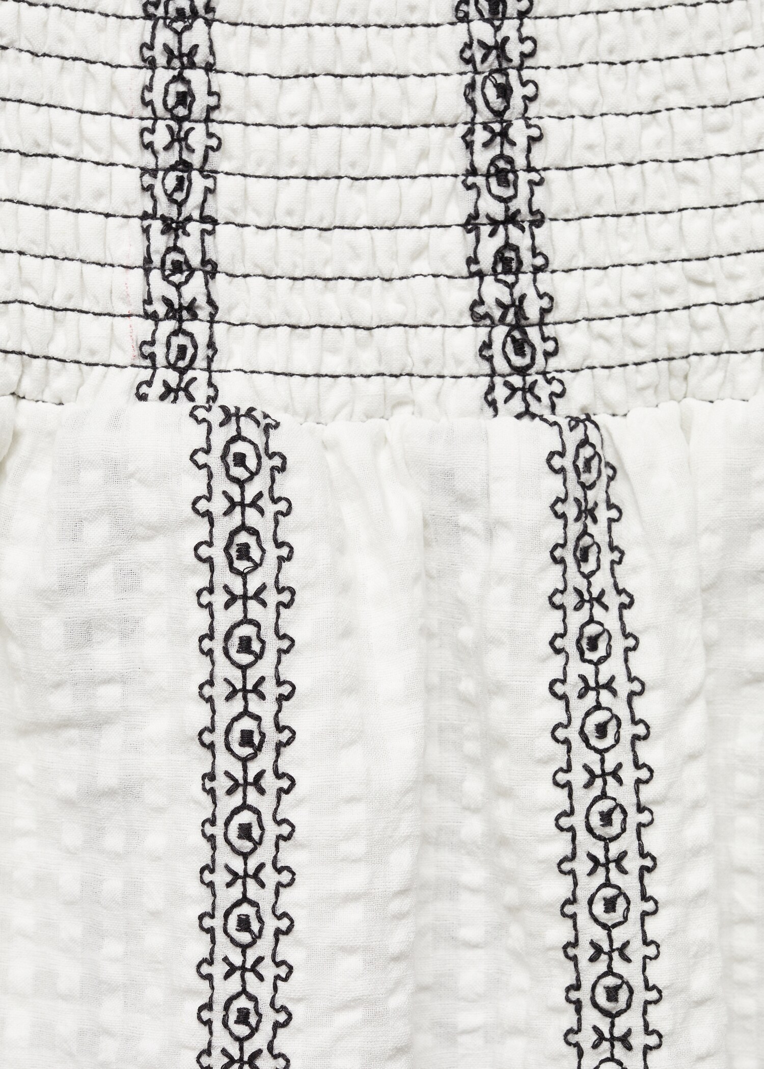 Baumwollrock mit Volantdetails - Detail des Artikels 8
