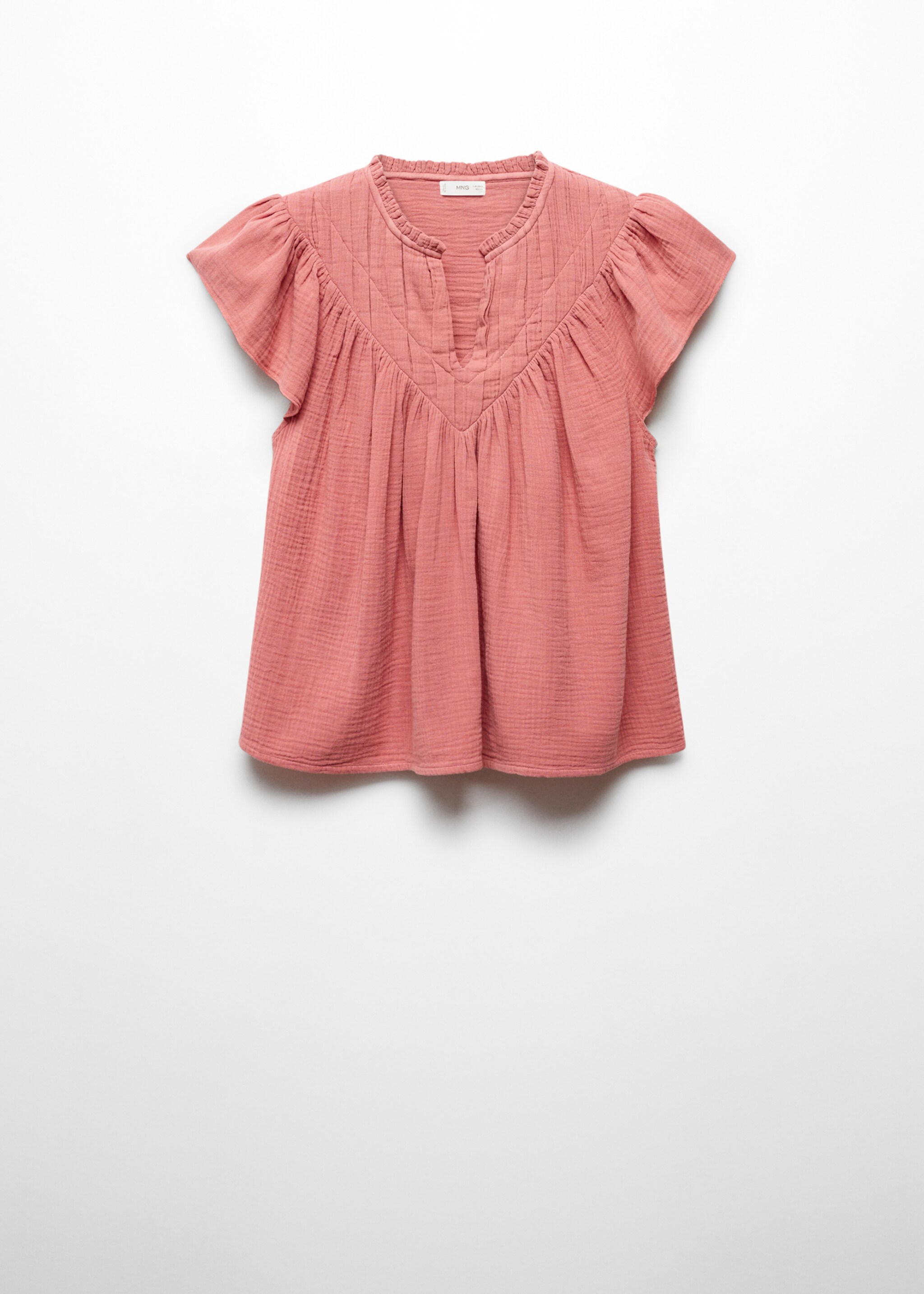 Blouse coton tissu plissé - Article sans modèle