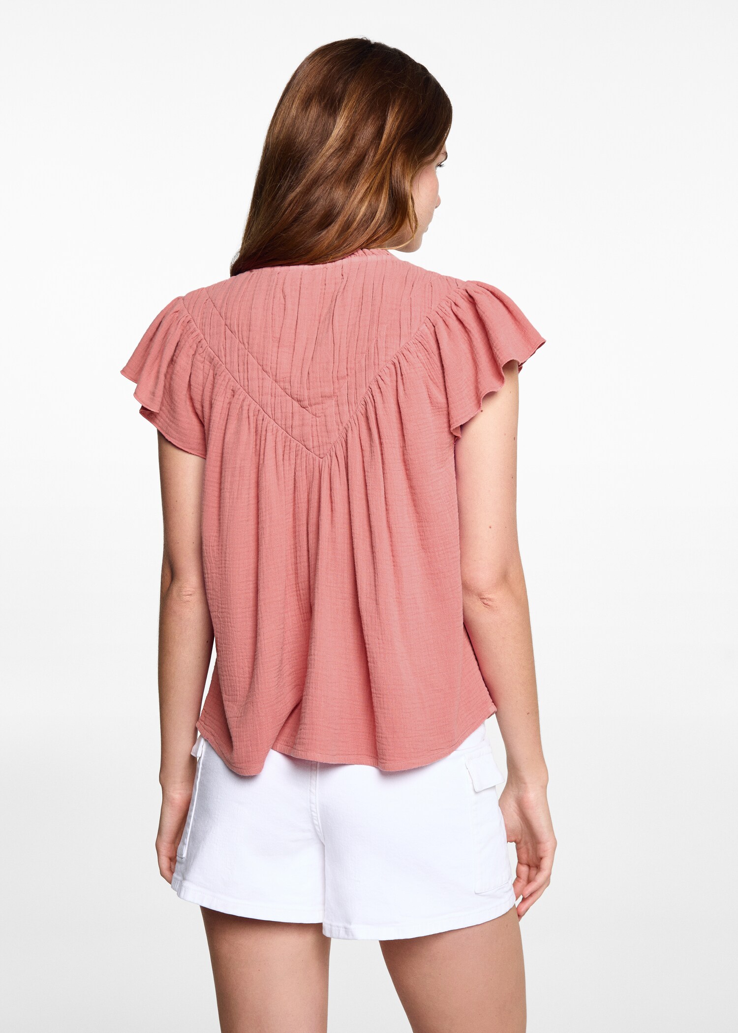Cheesecloth cotton blouse - Reverse of the article