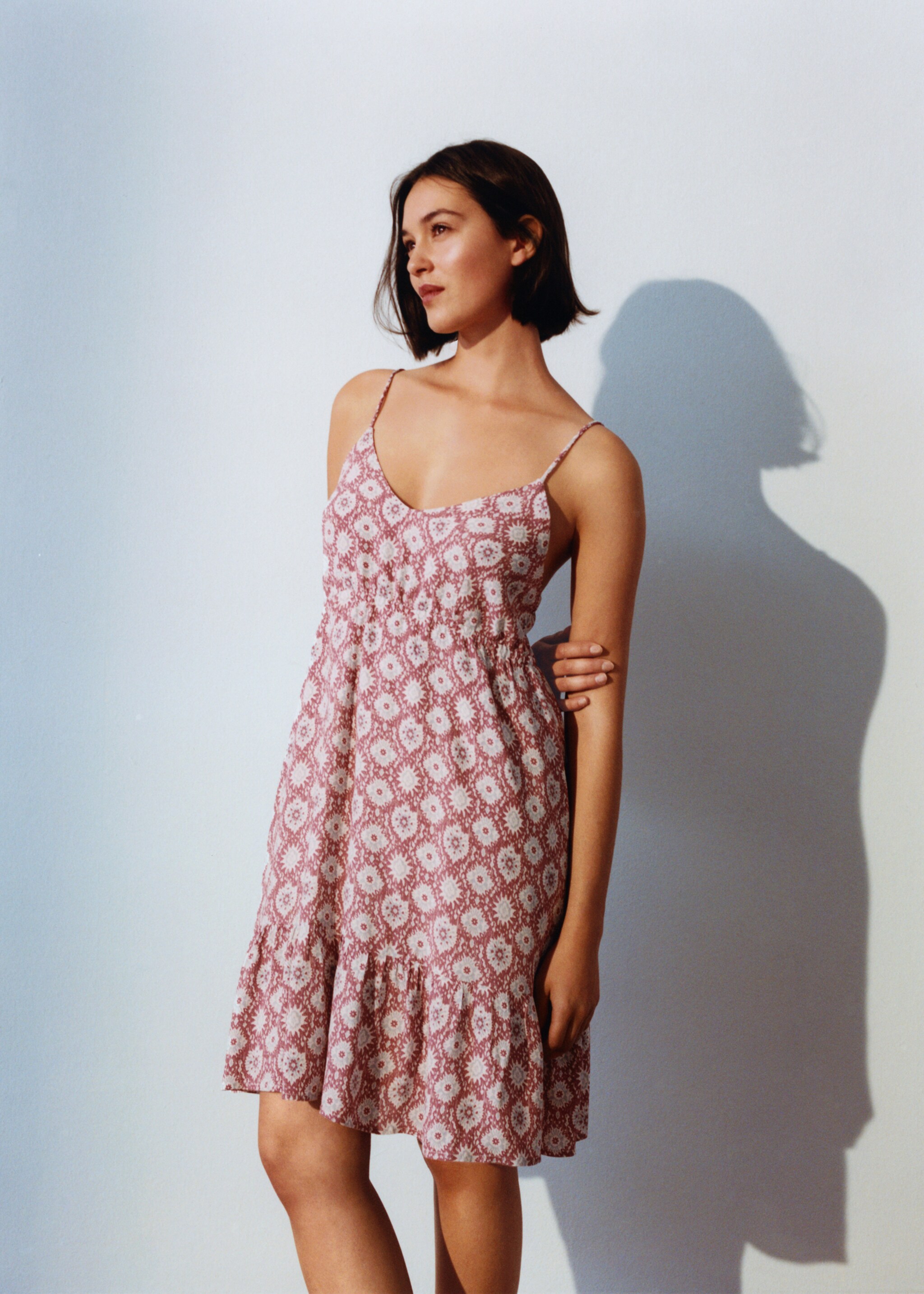 Ruffled printed dress - Details of the article 5