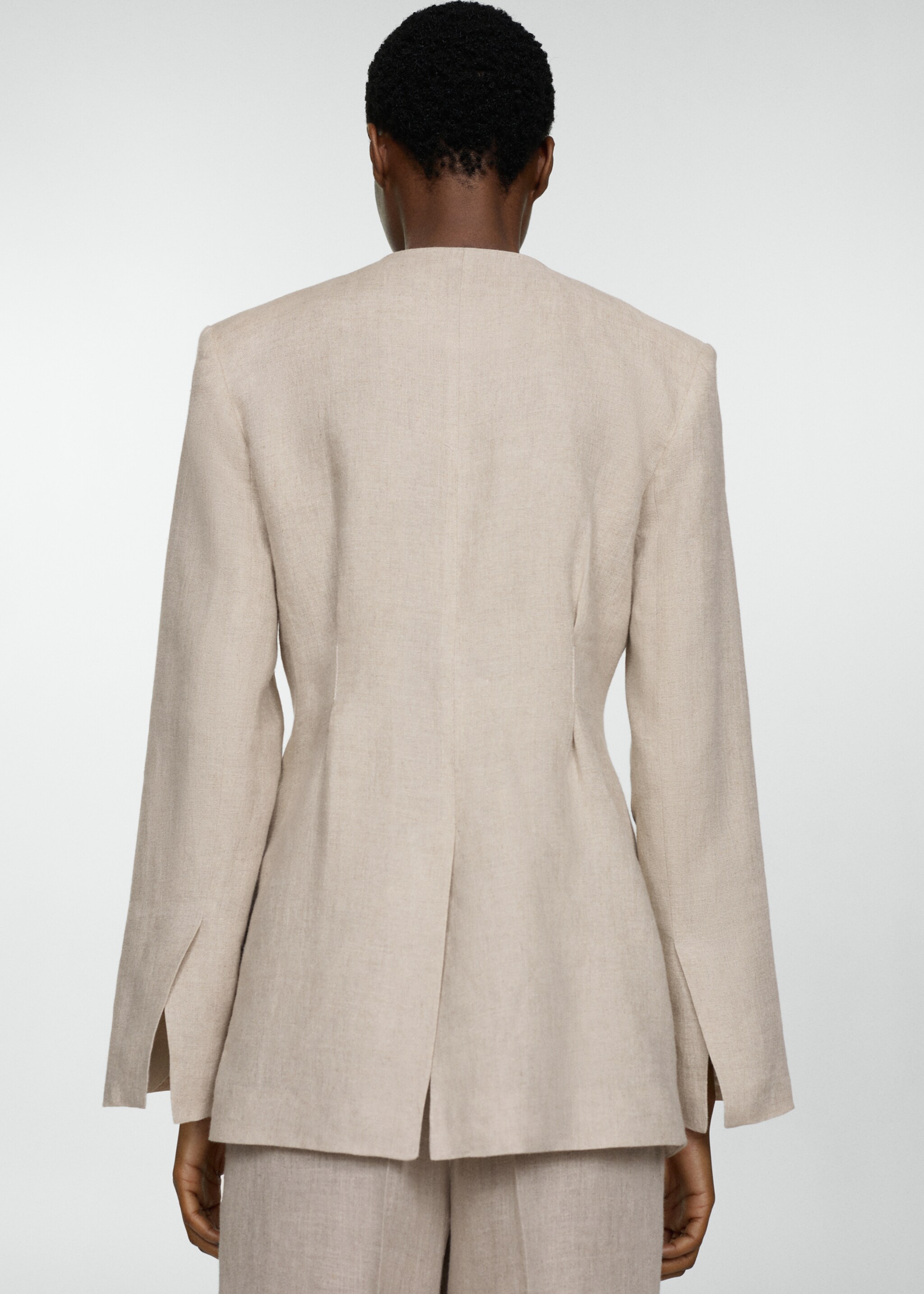 Blazer suit 100% linen - Reverse of the article