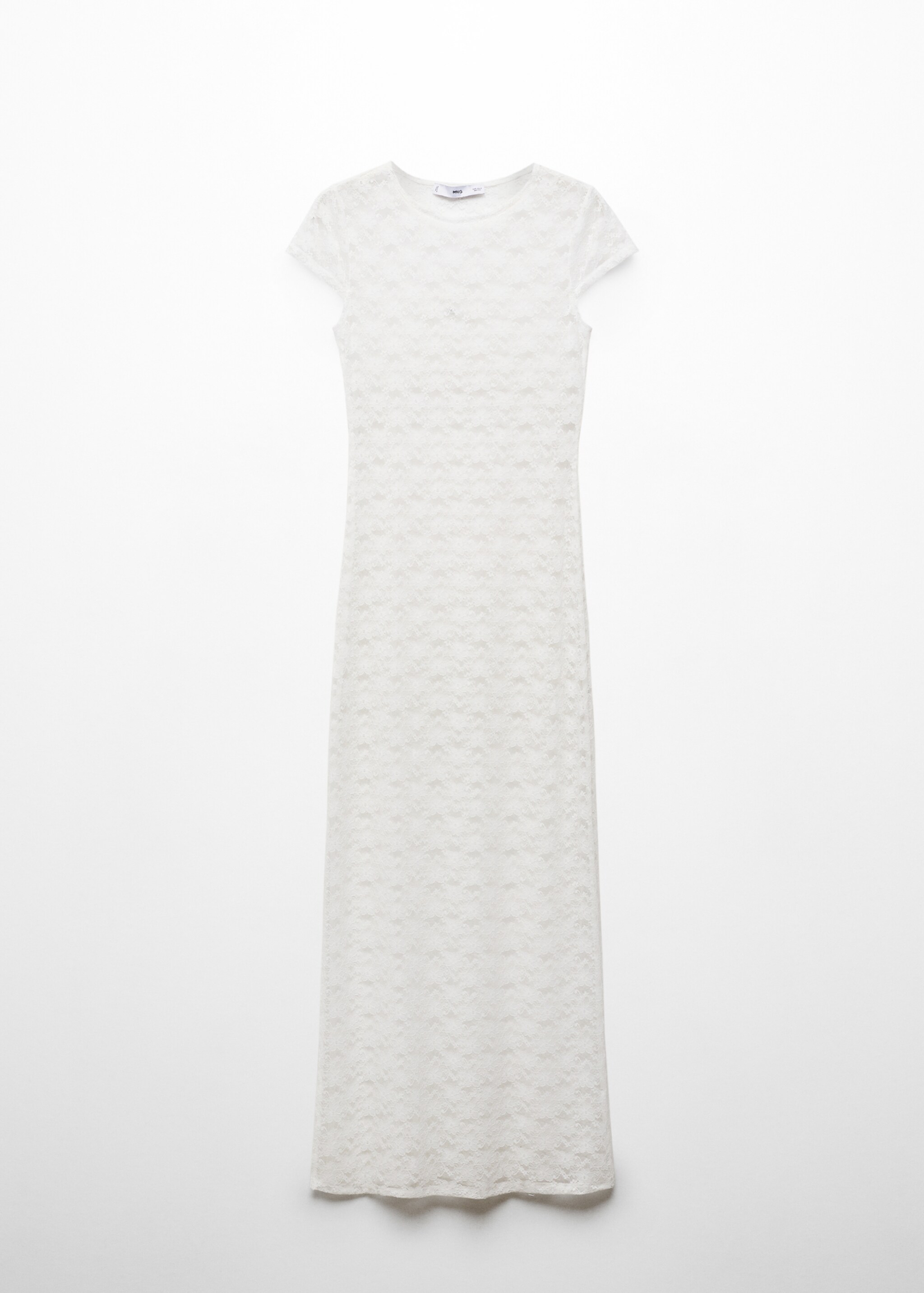 Floral lace dress with opening - Article without model