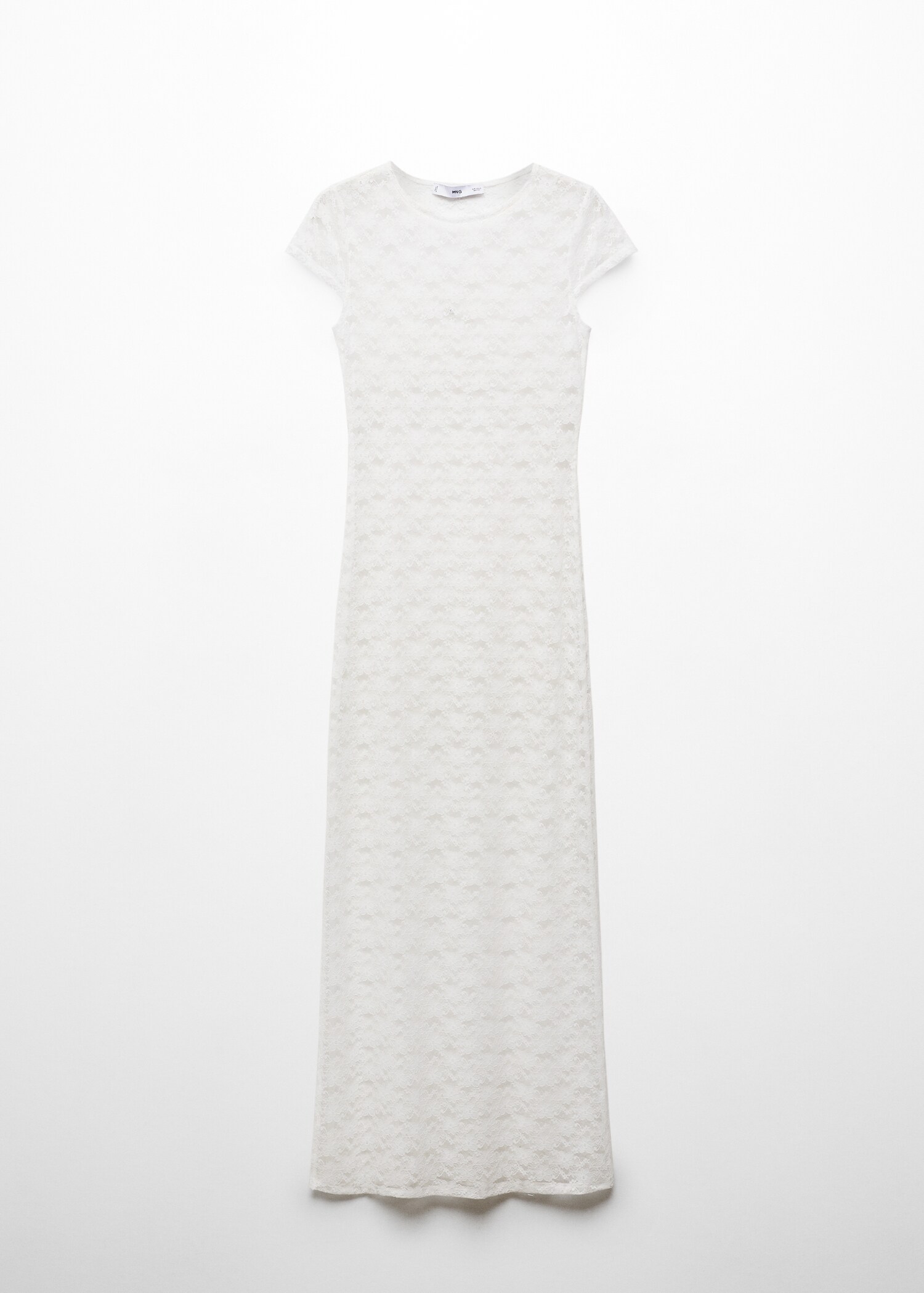 Floral lace dress with opening - Article without model