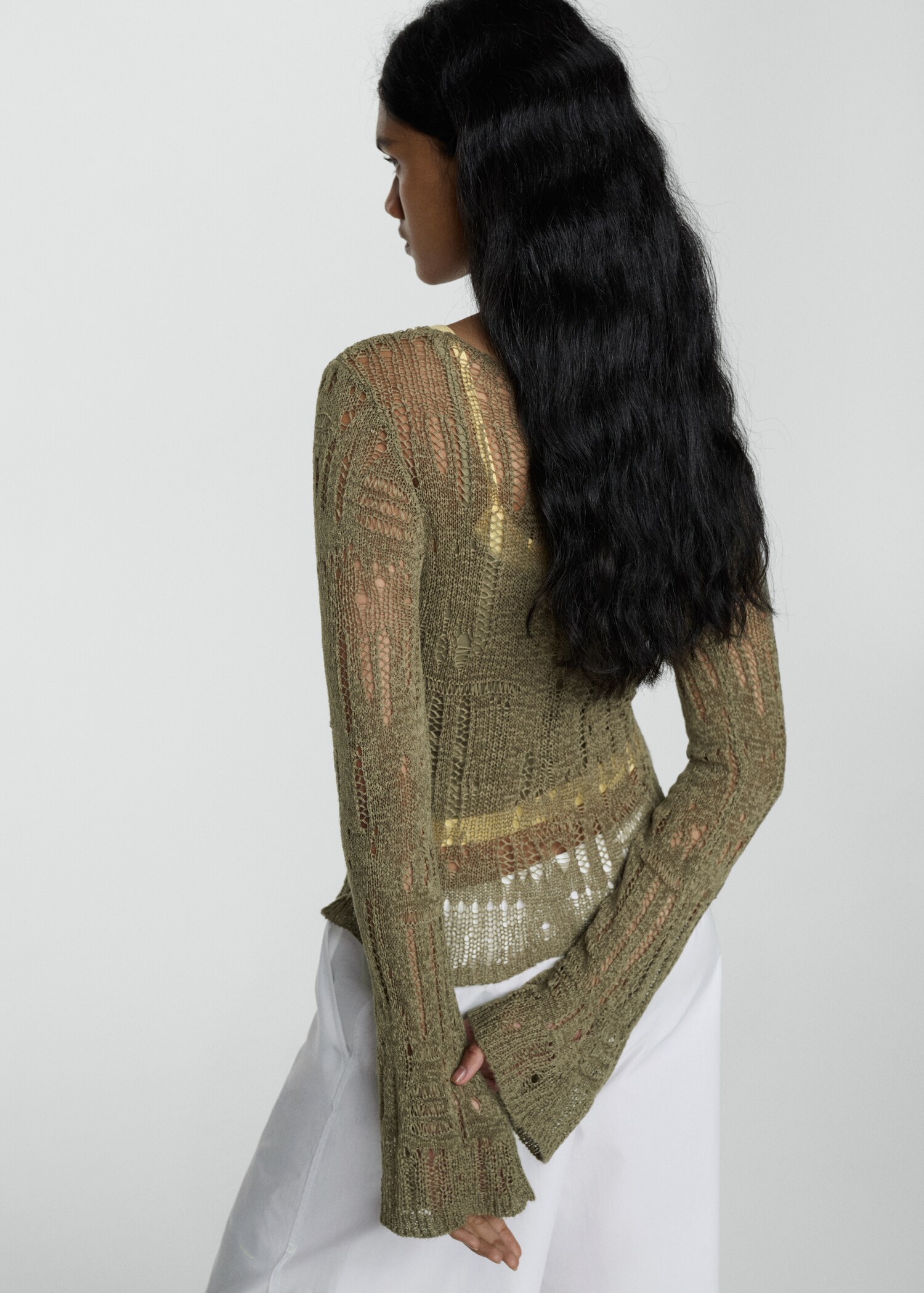 Pull-over maille lâche - Verso de l’article