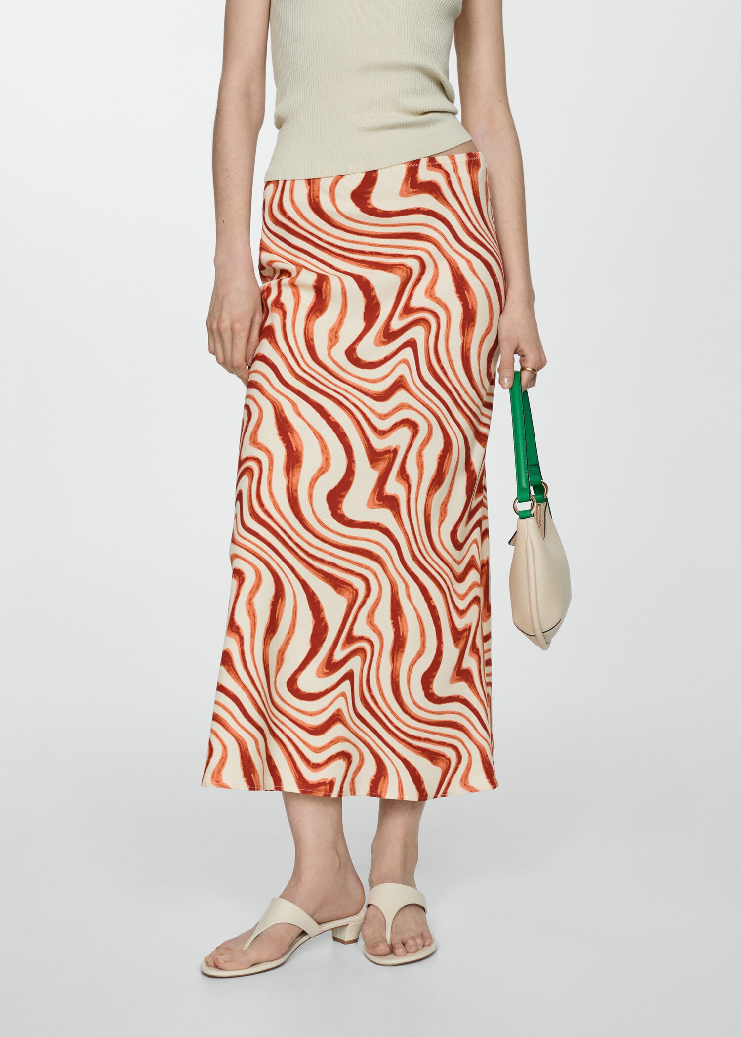 Printed long skirt - Medium plane