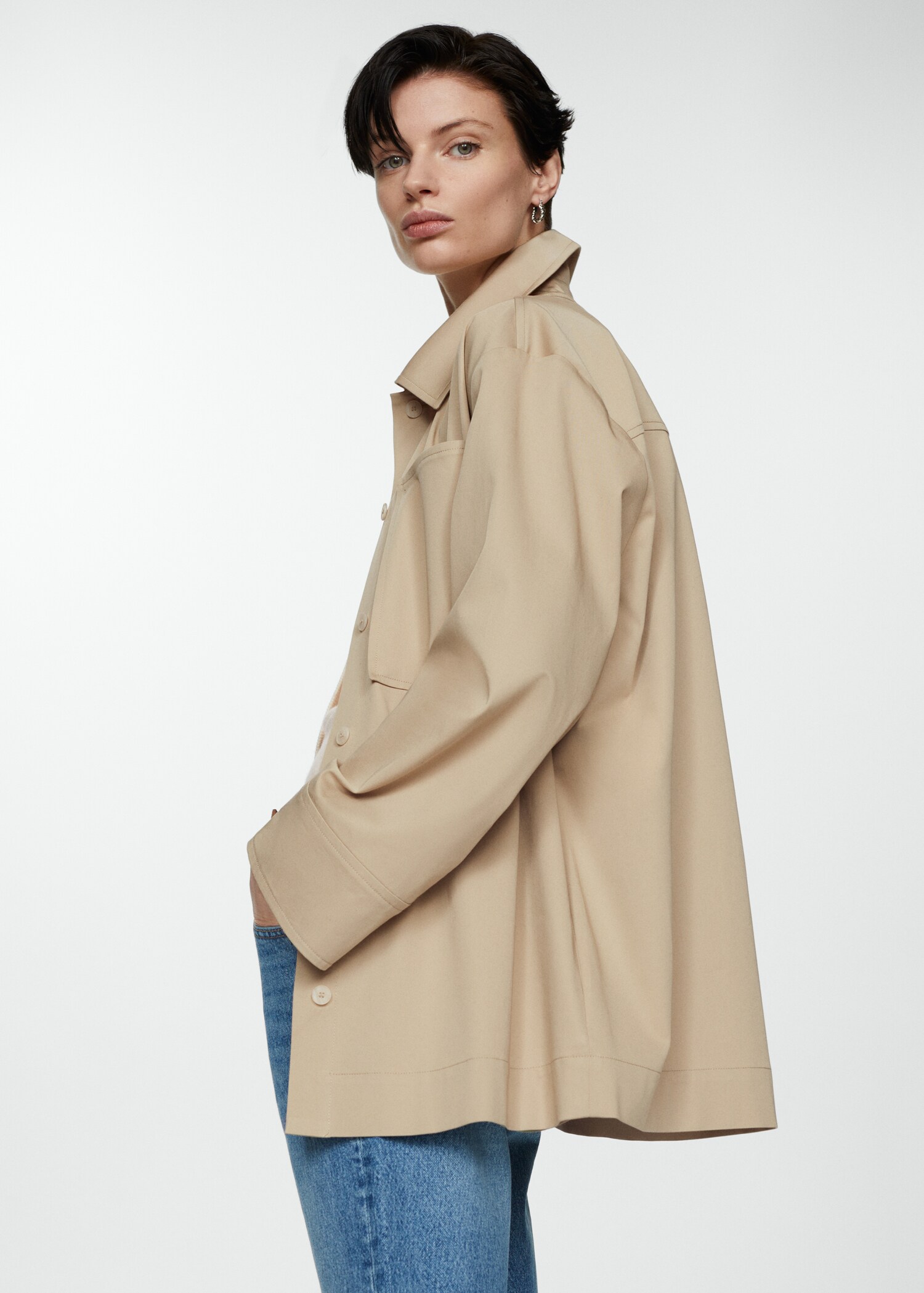 Oversized Overshirt mit Taschen - Detail des Artikels 1