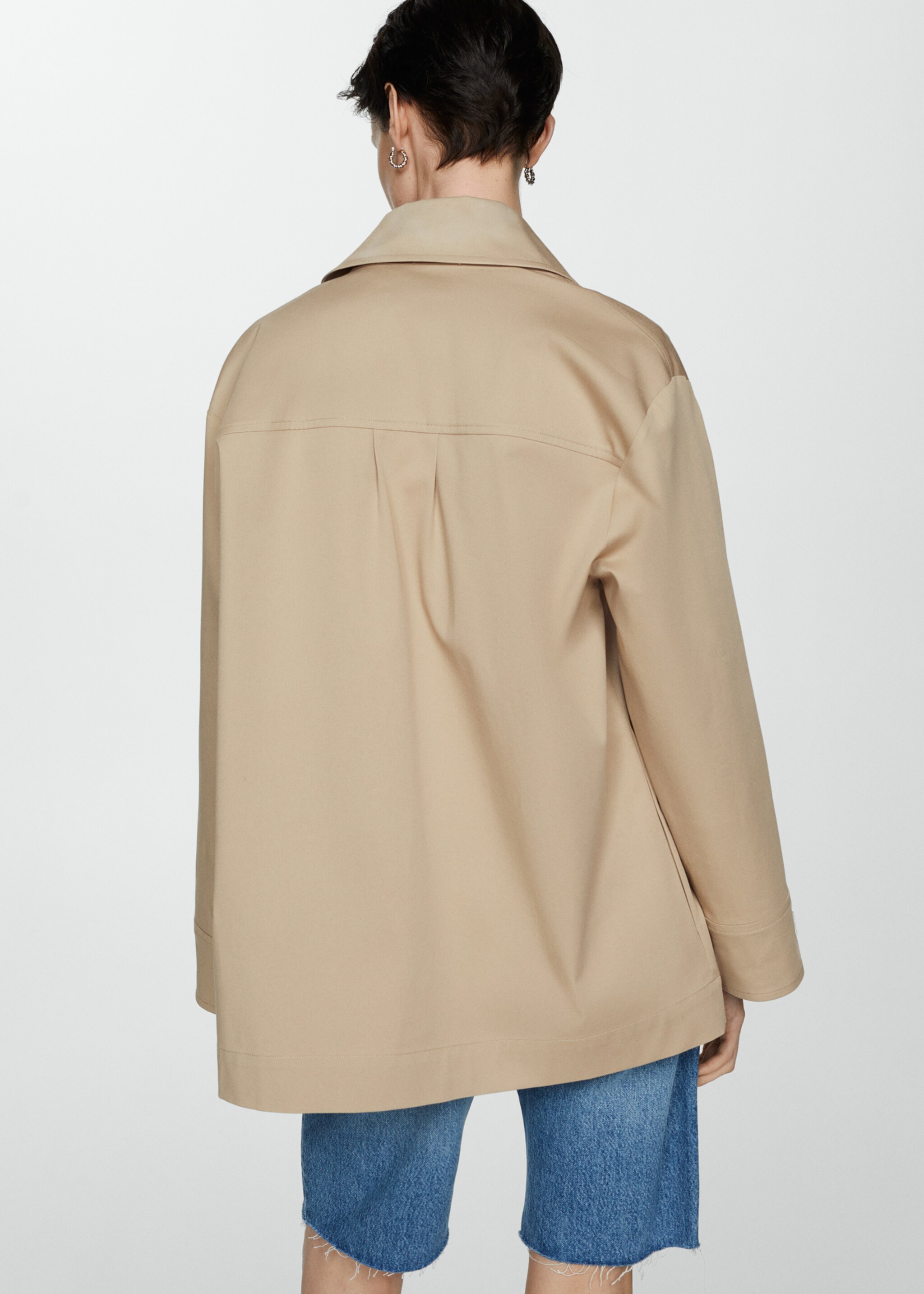 Oversize zsebes ingkabát - A cikk hátulja