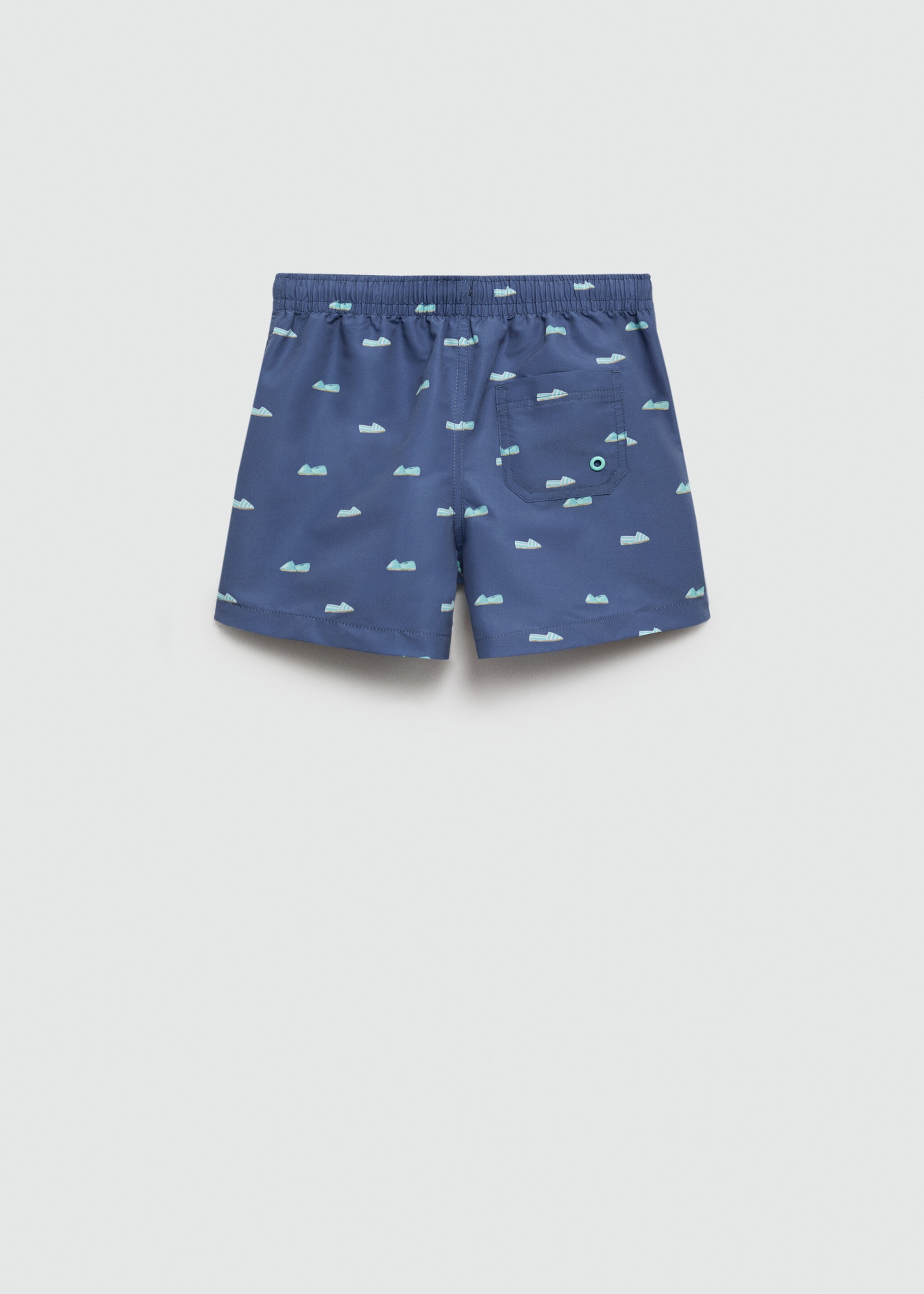 Badeshorts med espadrillos-trykk og snor - Baksiden av artikkelen