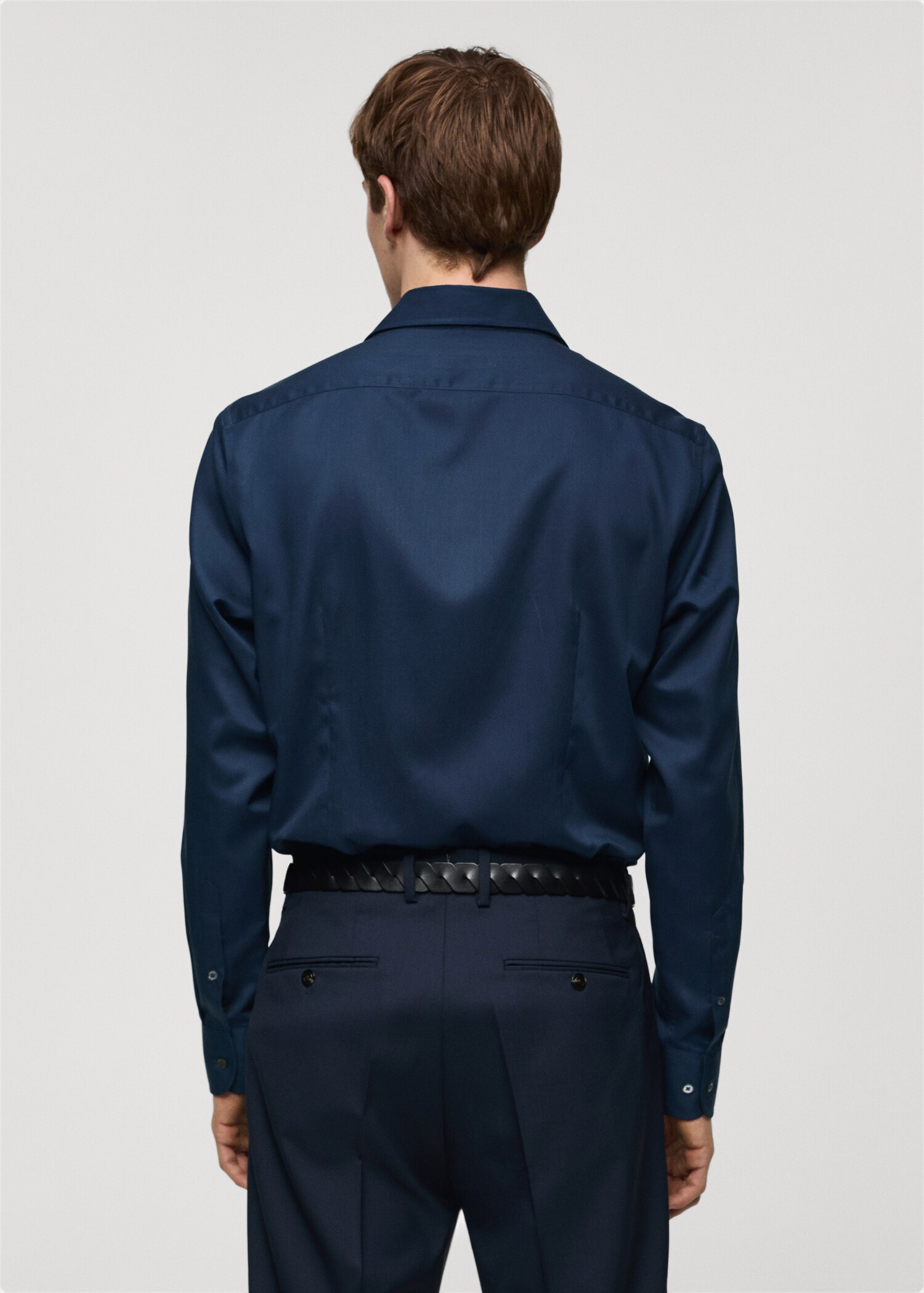 Slim-fit Tencel cotton shirt - Reverse of the article