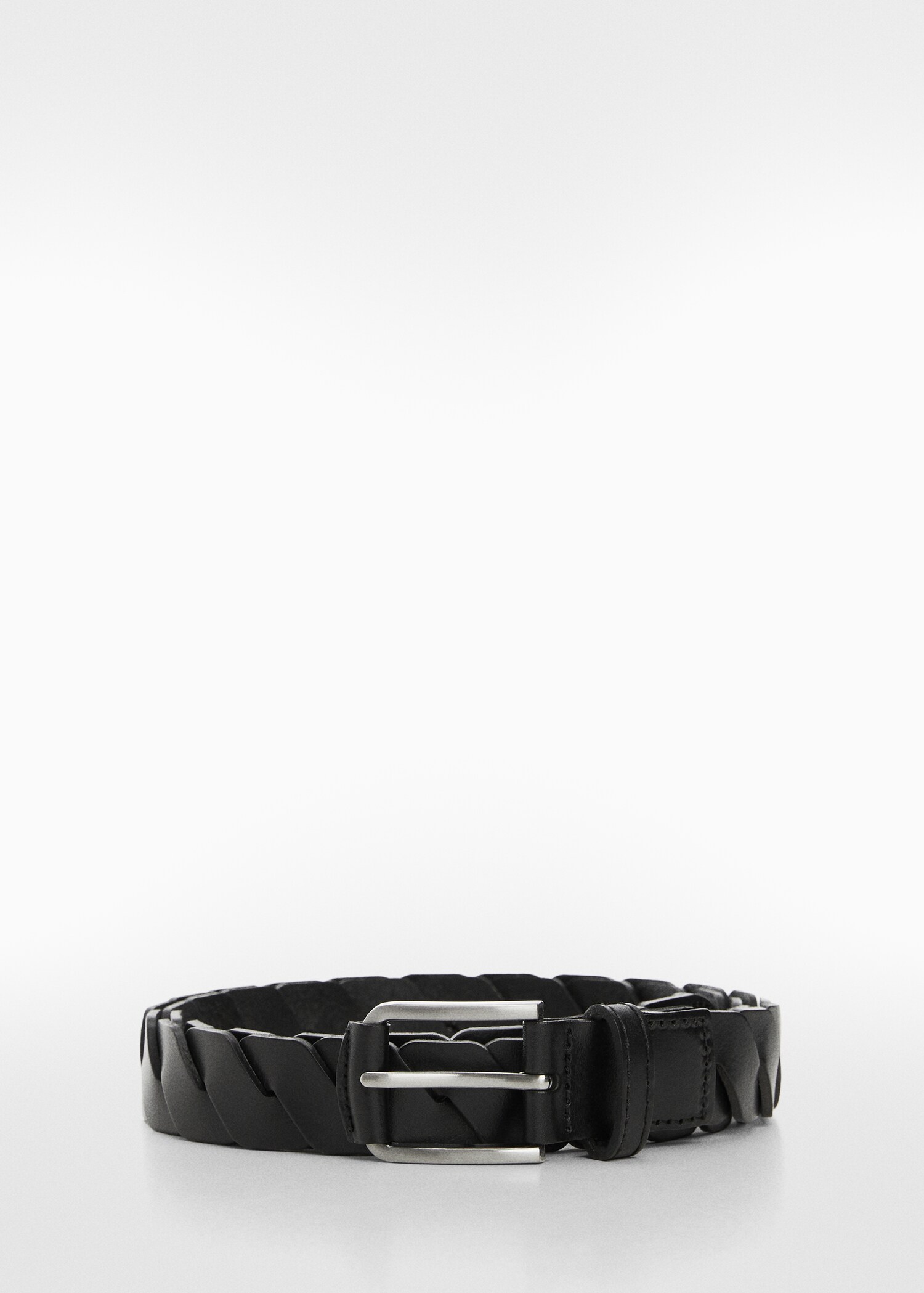 Braided leather belt - Article without model