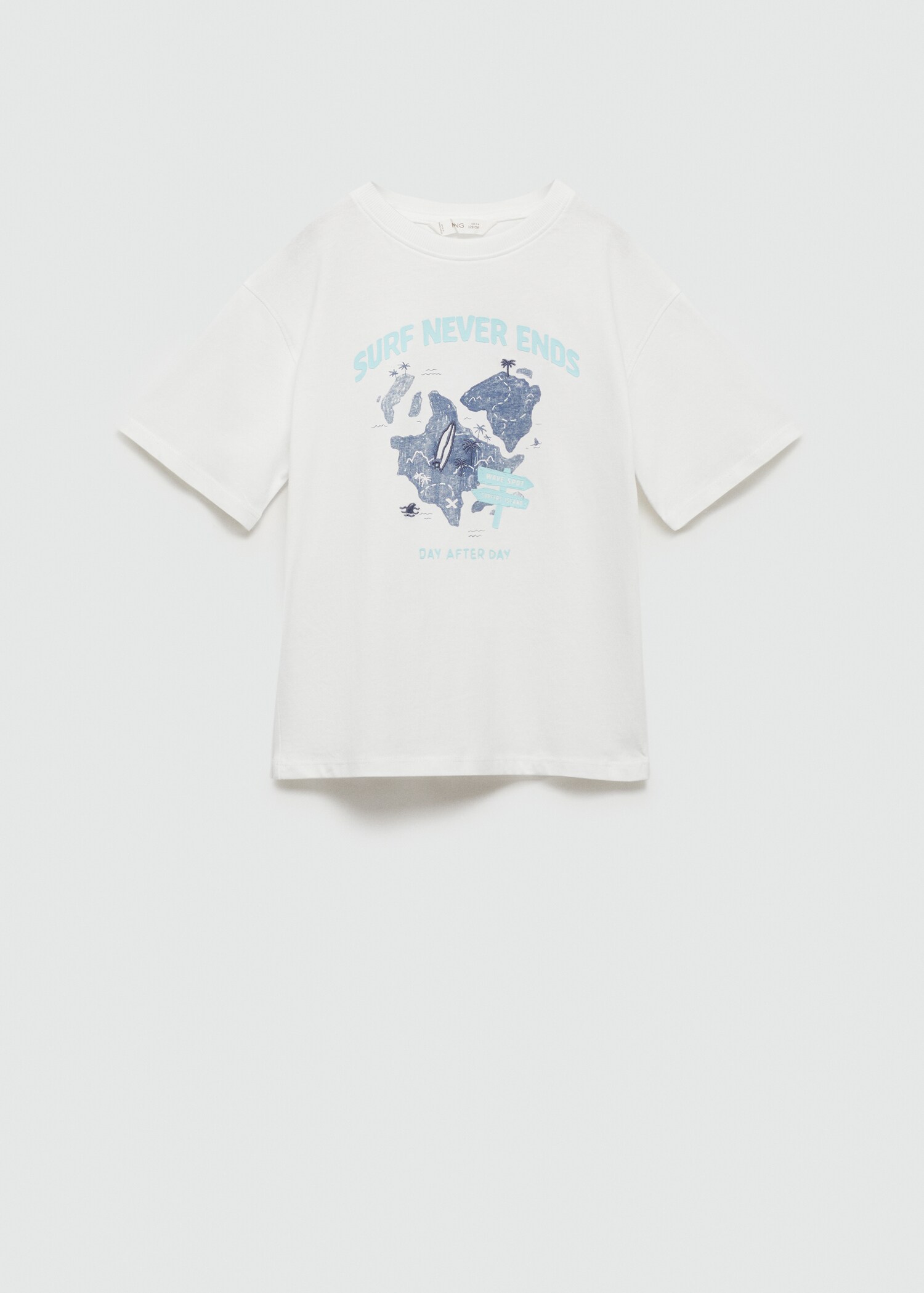 Printed cotton-blend T-shirt - Article without model