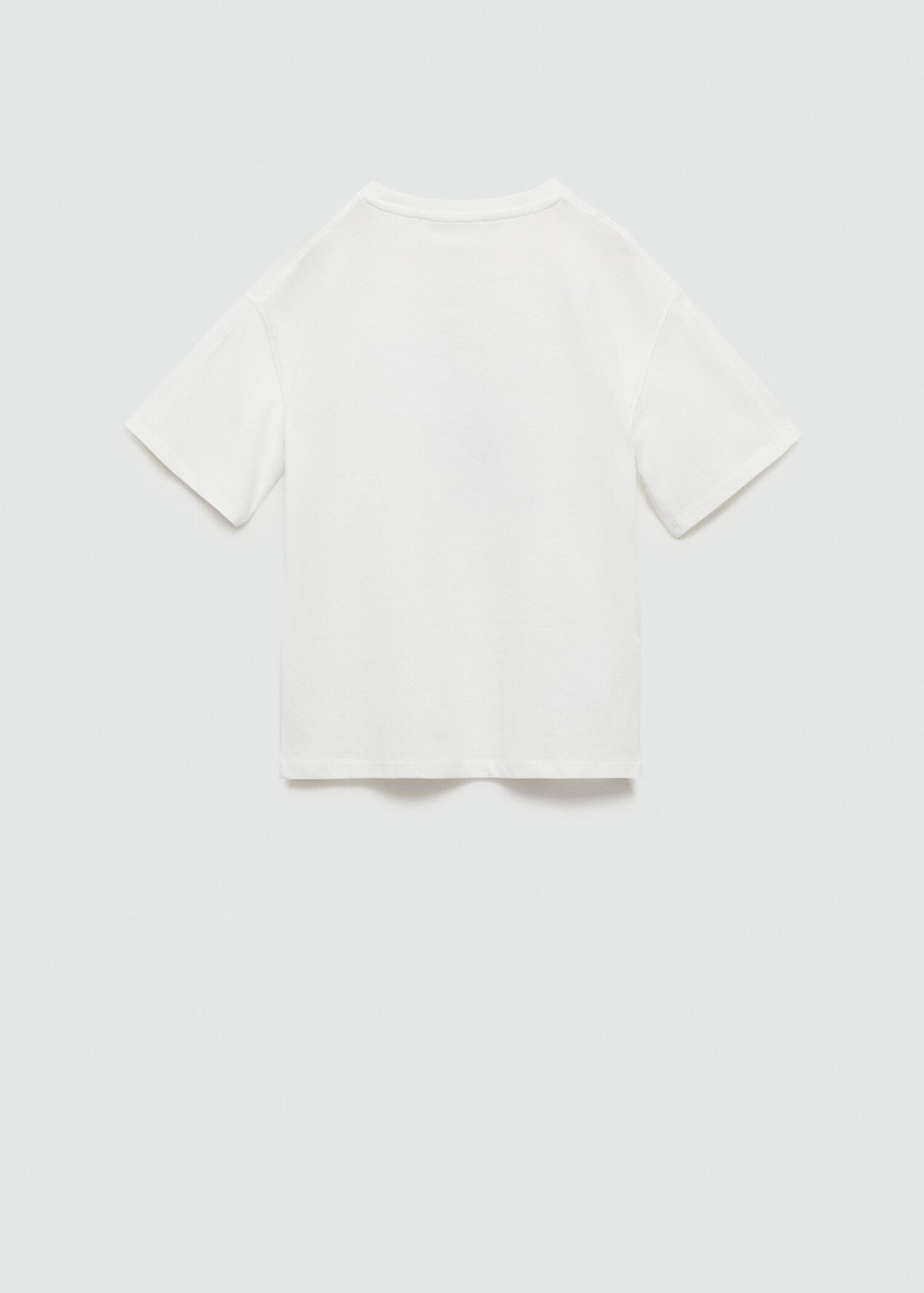 Printed cotton-blend T-shirt - Reverse of the article