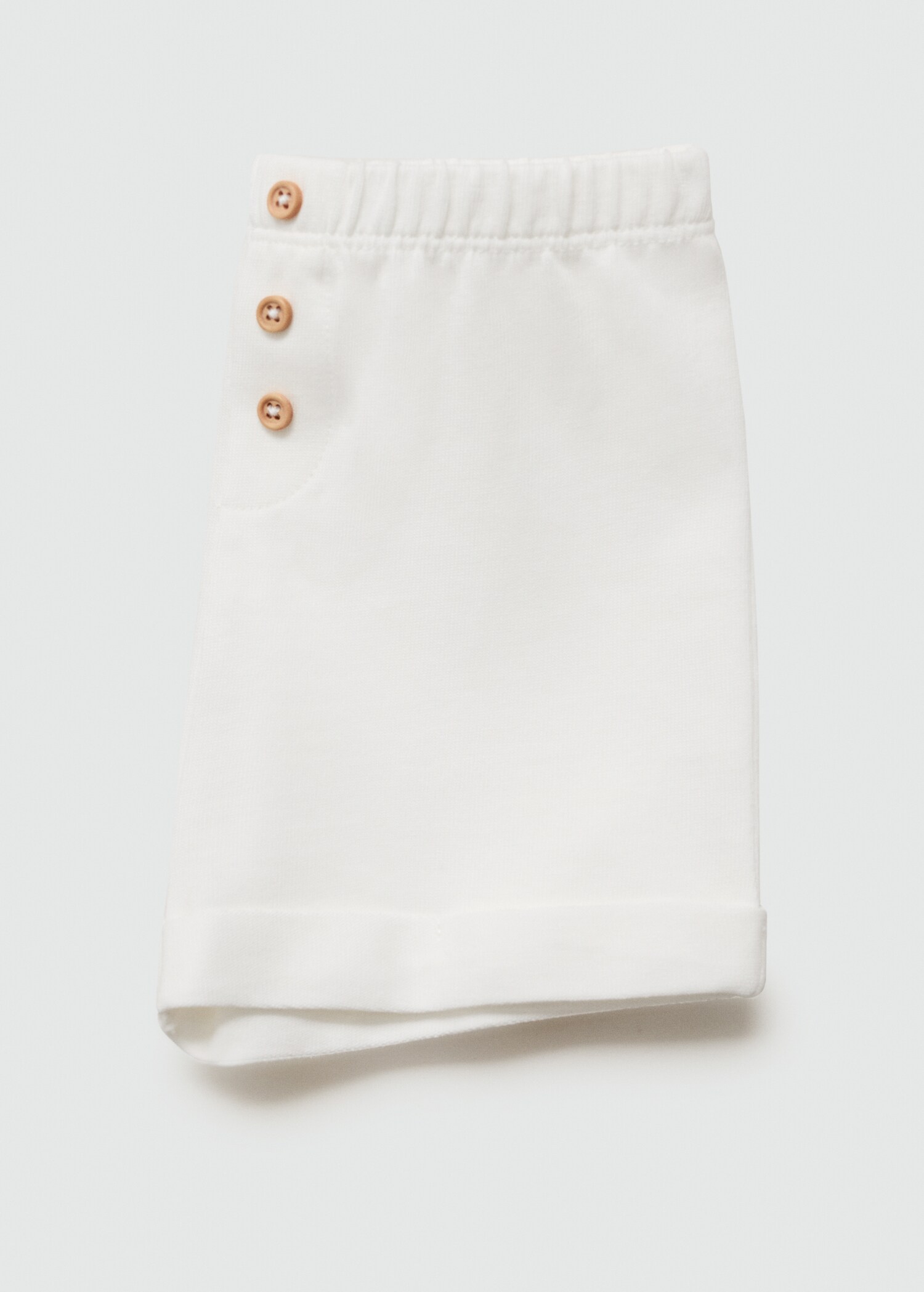 Buttoned cotton shorts - Details of the article 0
