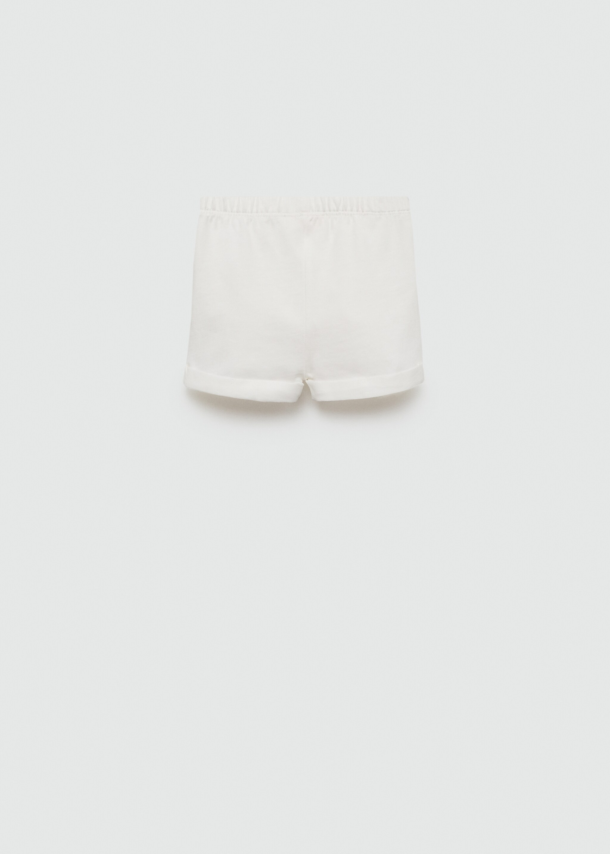 Buttoned cotton shorts - Reverse of the article