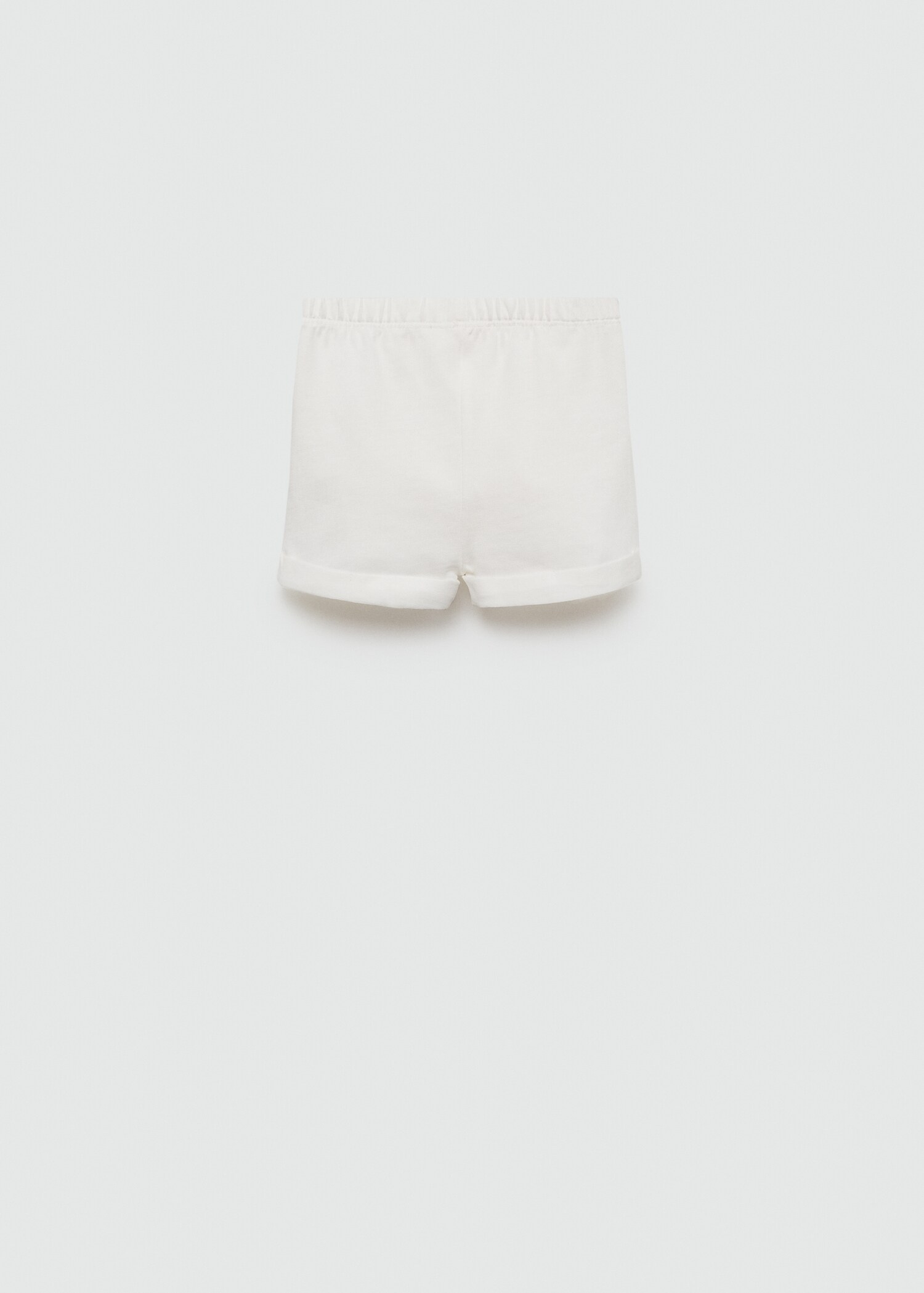Buttoned cotton shorts - Reverse of the article