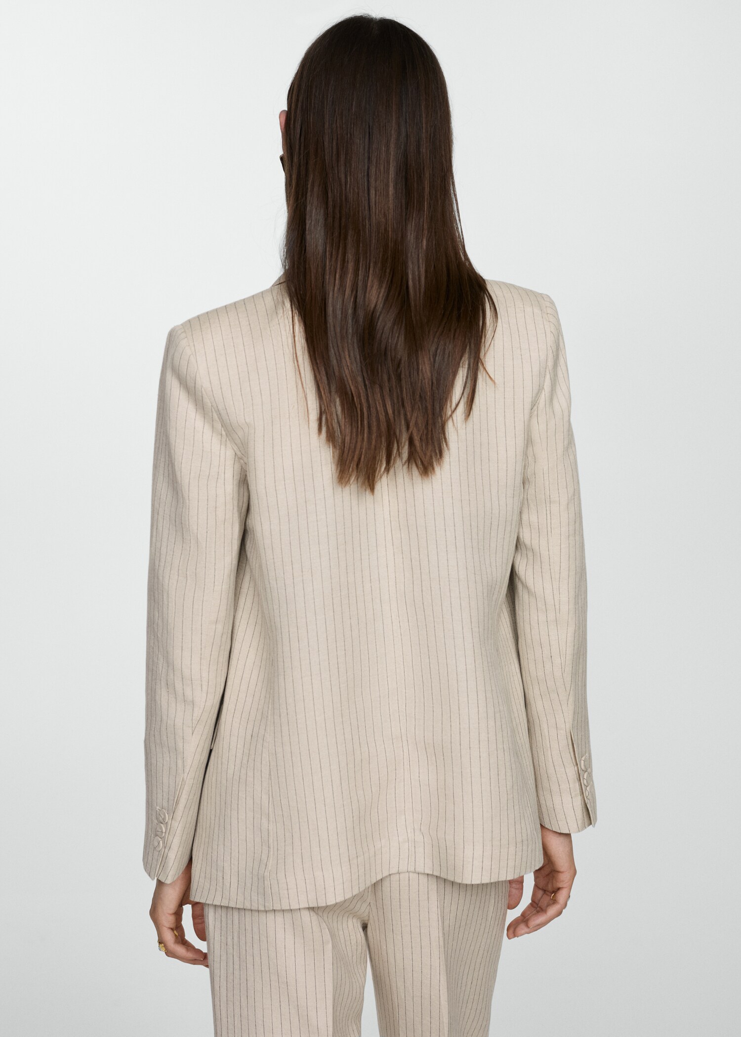 Pinstripe suit jacket - Reverse of the article