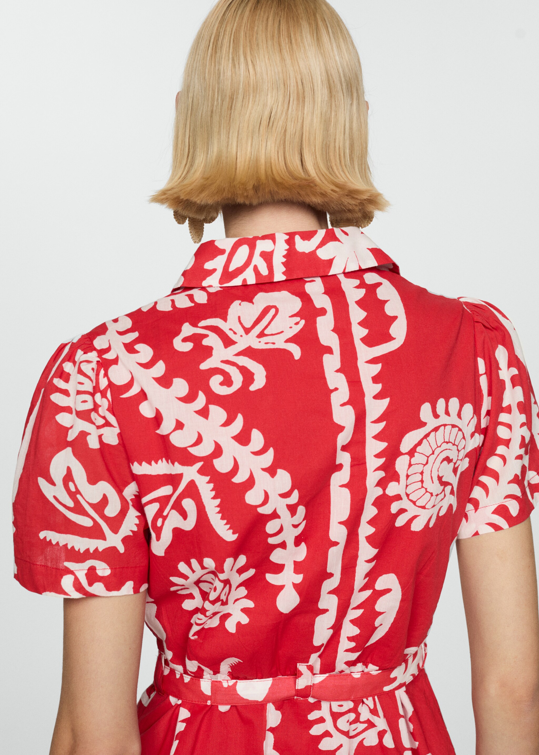 Printed bow dress - Details of the article 2