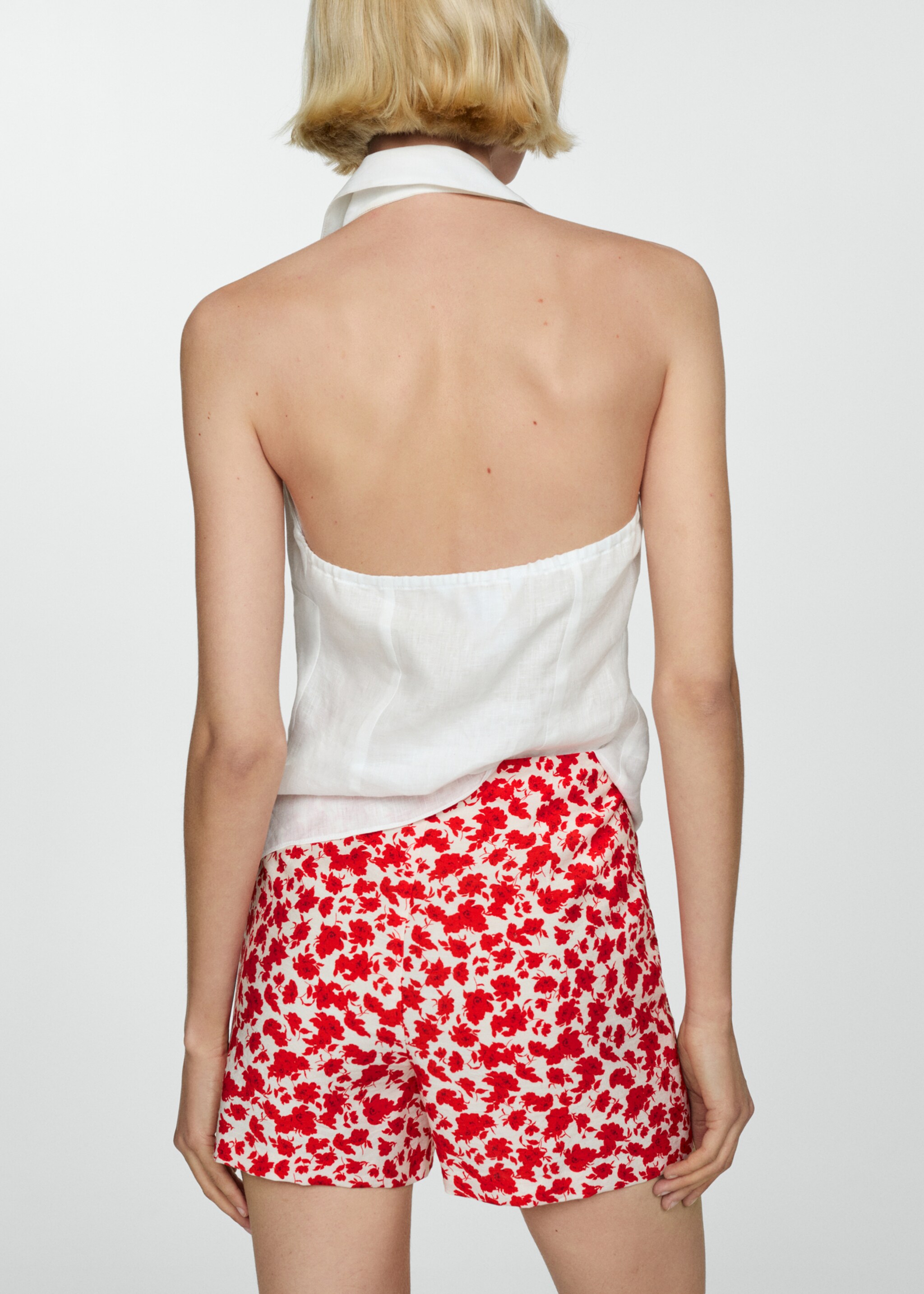 Floral-print straight-fit shorts - Reverse of the article