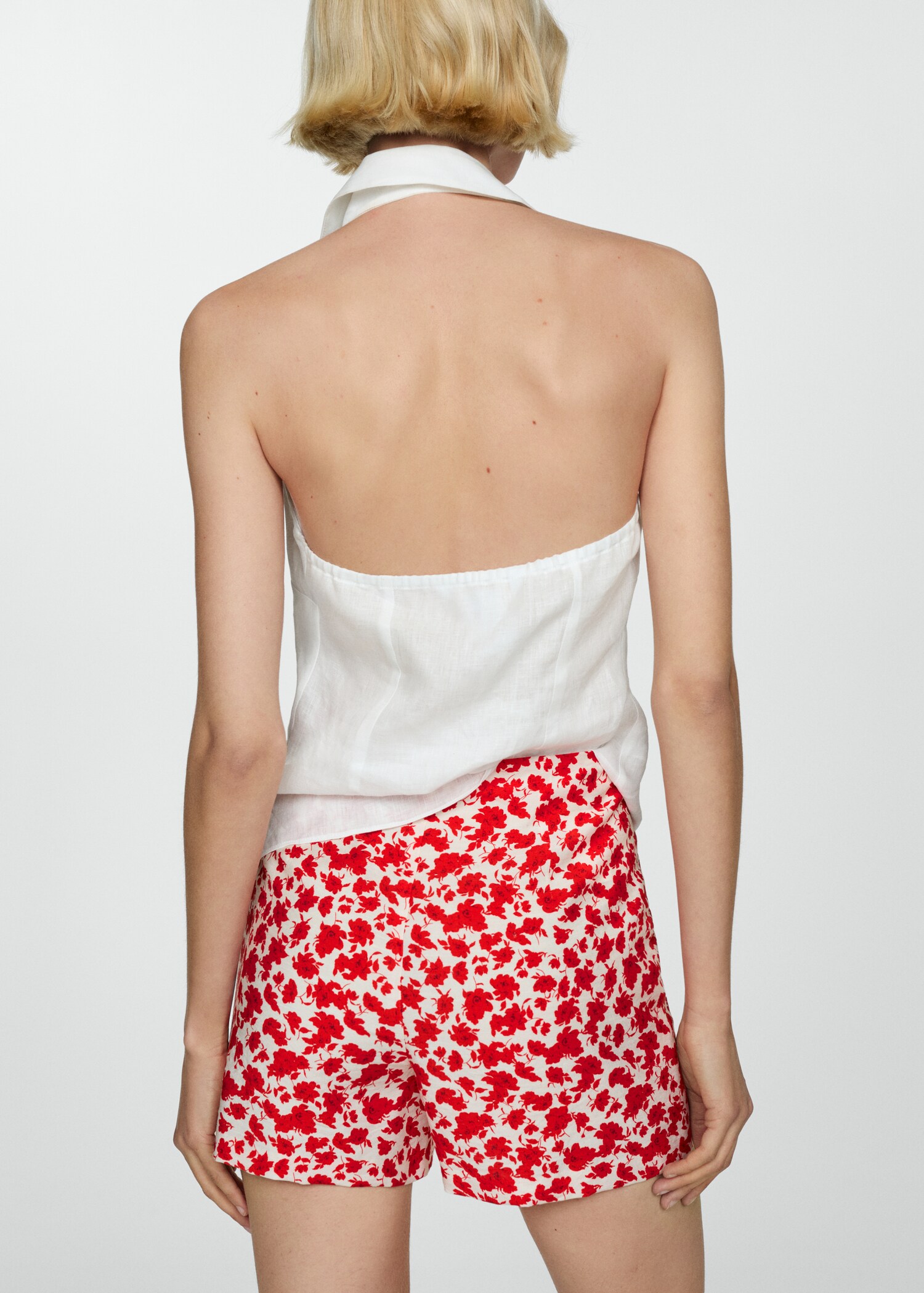 Floral-print straight-fit shorts - Reverse of the article