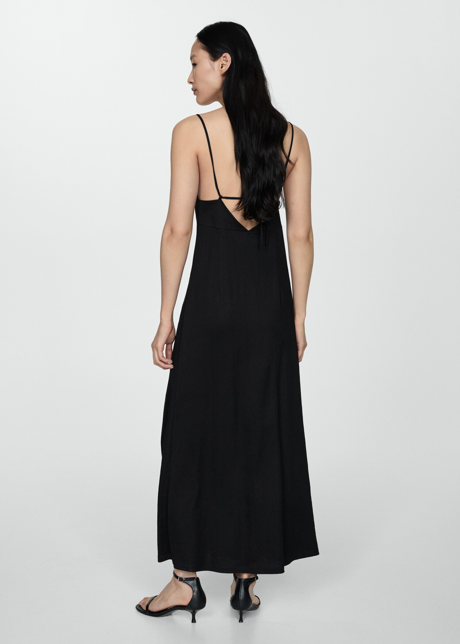 Robe longue à bretelles - Verso de l’article